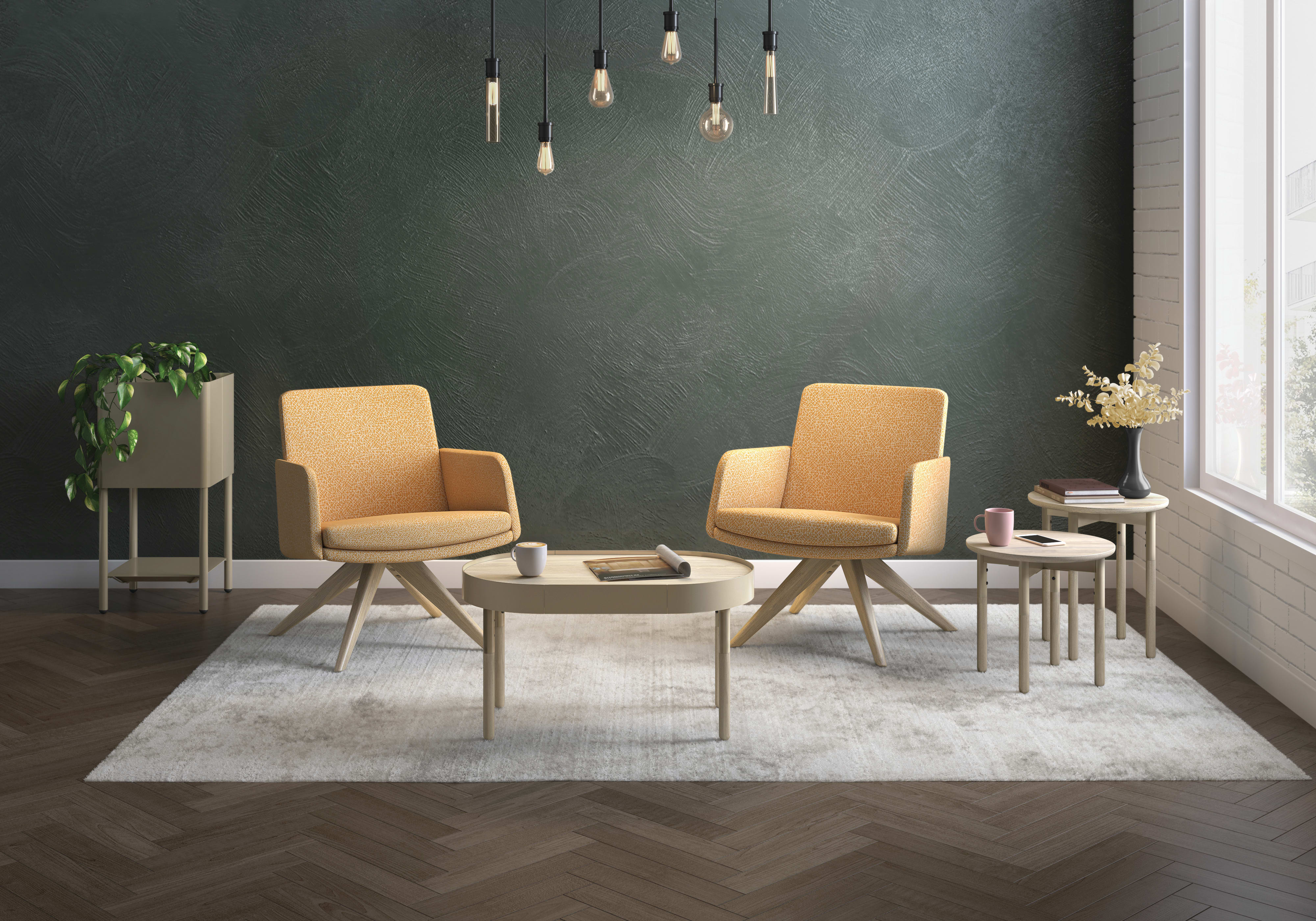 Mav seating with Sculpt Tables.