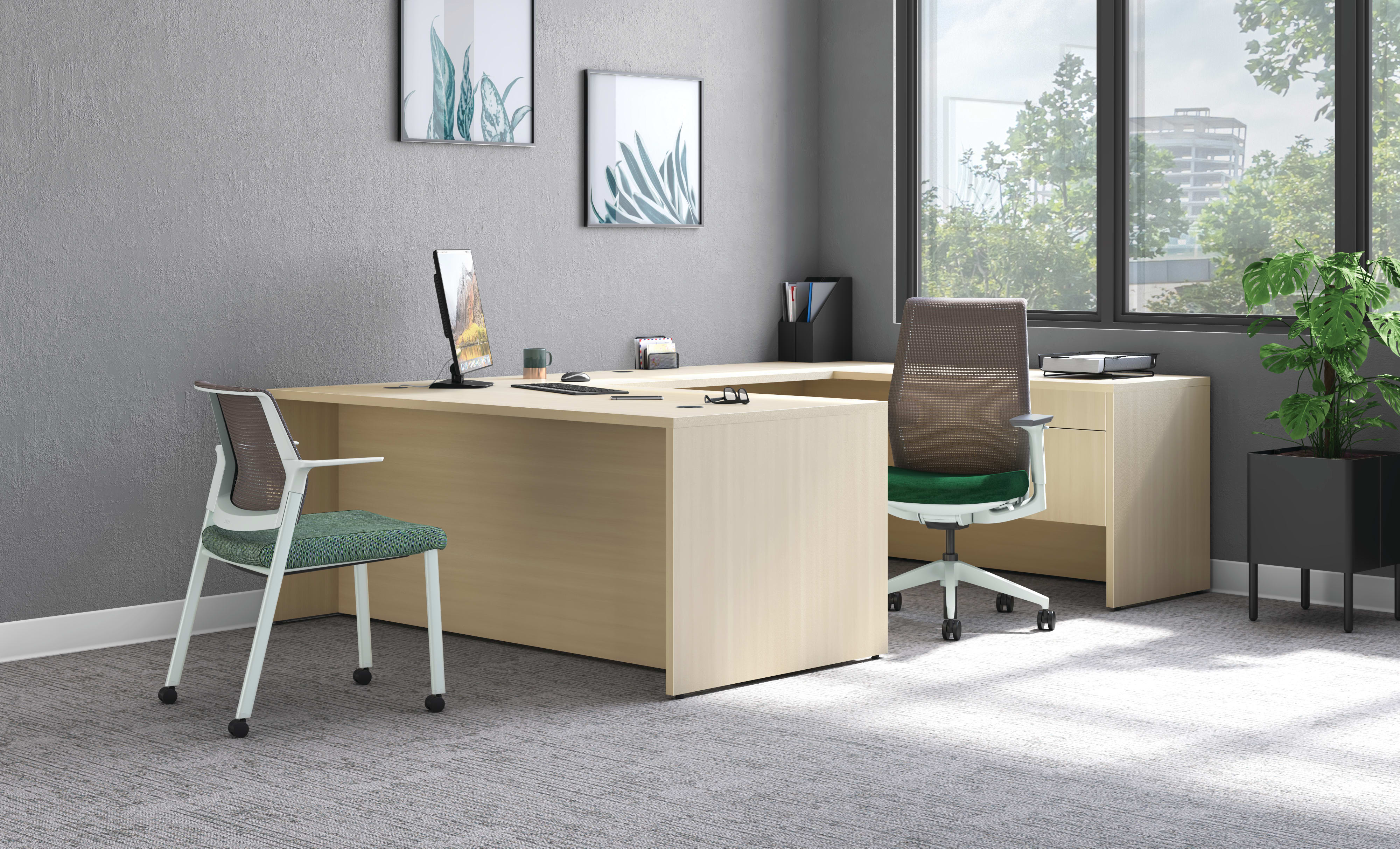 Cipher Seating with 10500 Series Desking.