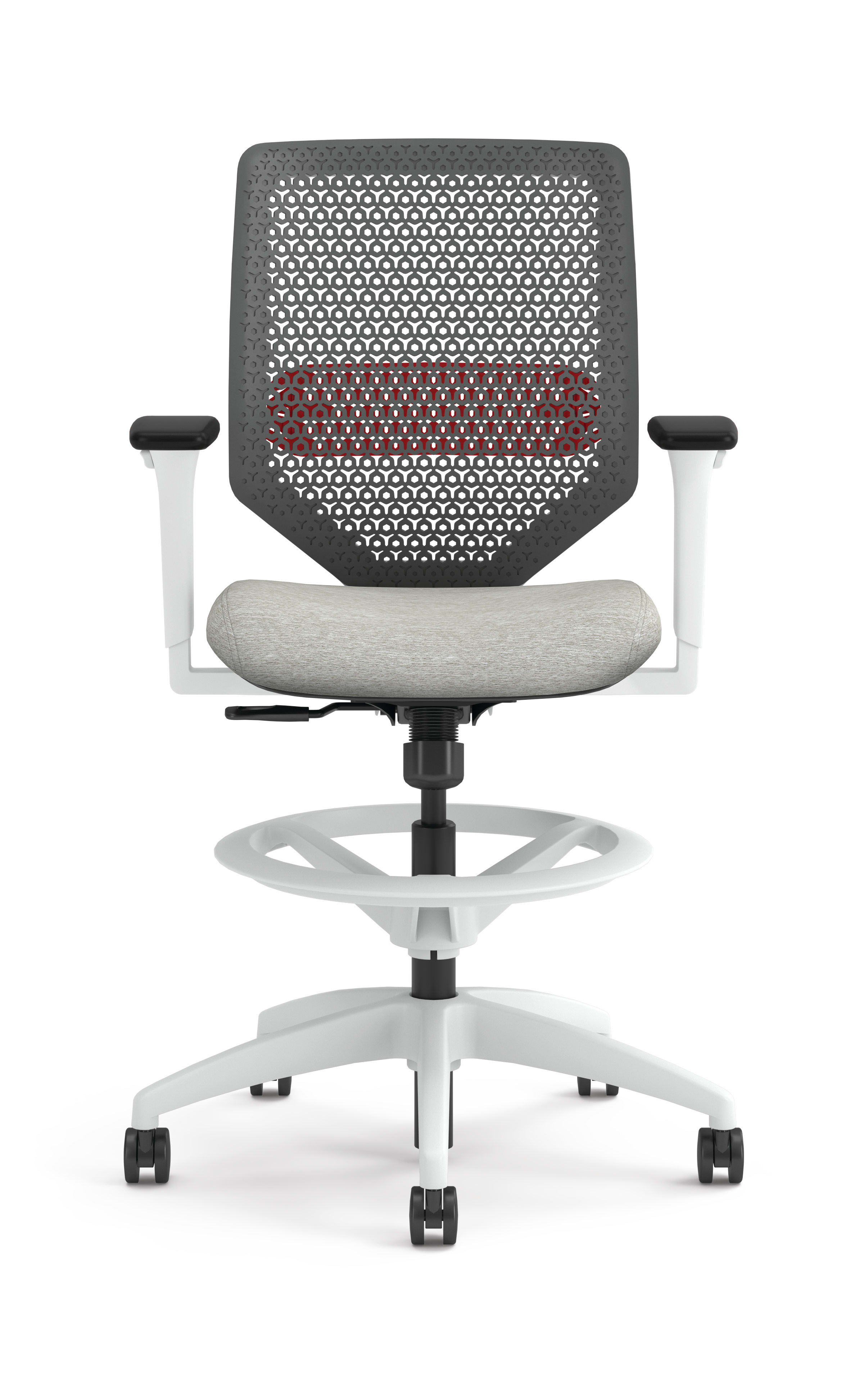 Solve ReActiv Back Stool with White Frame