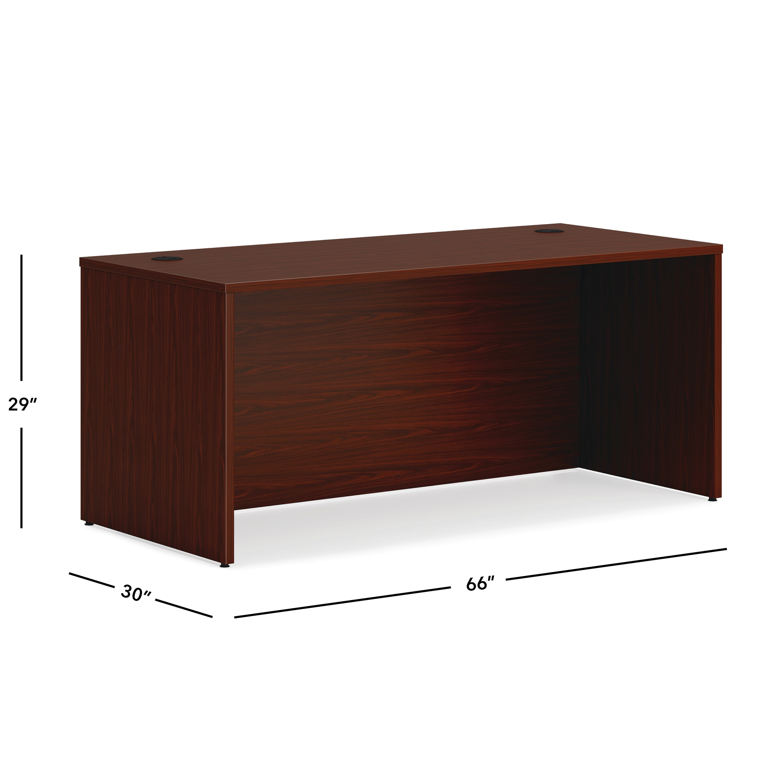 Mod desk shell in LTM1 Traditional Mahogany