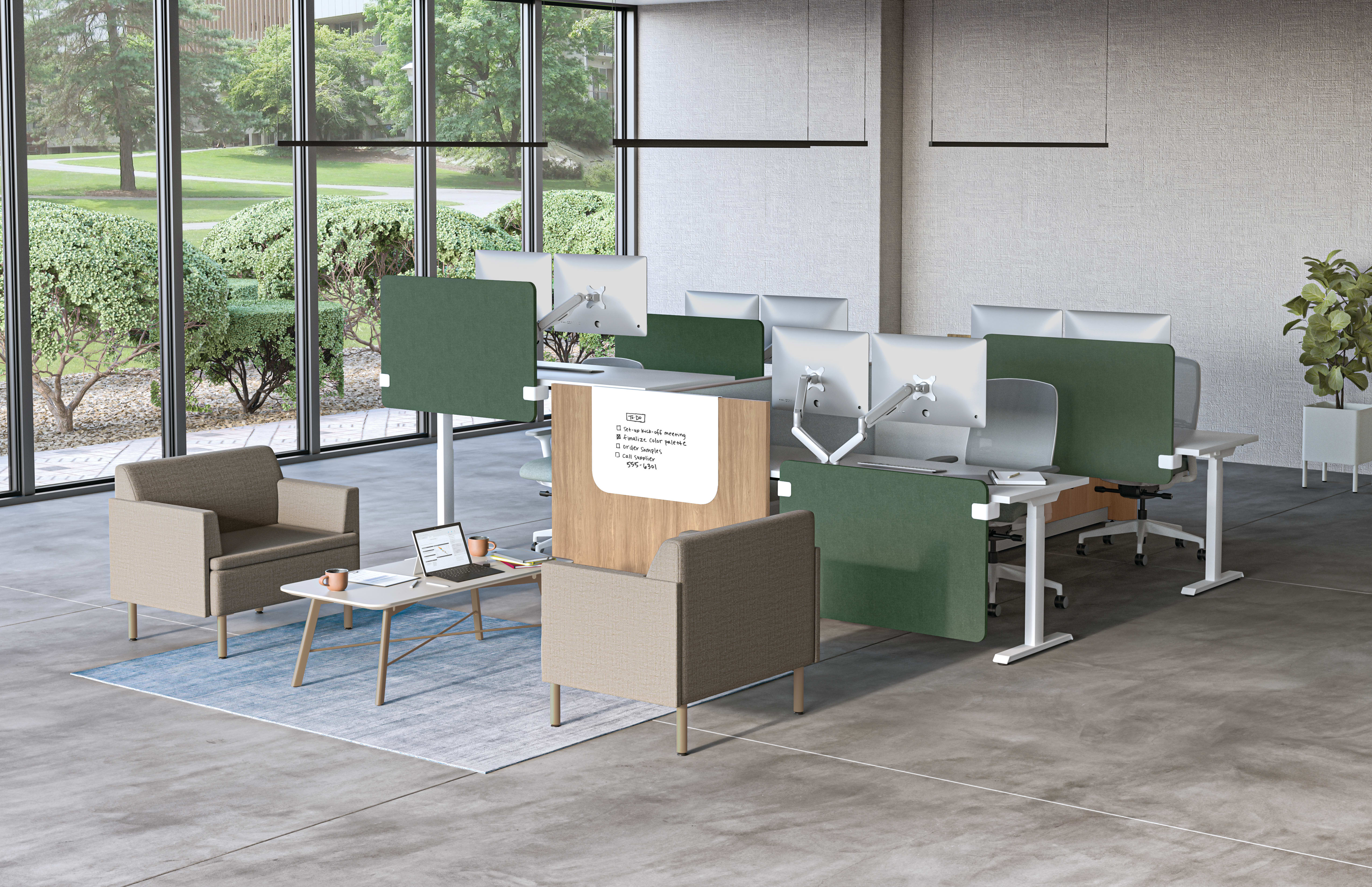 Accelerate with Coordinate Desks and Nucleus Seating.