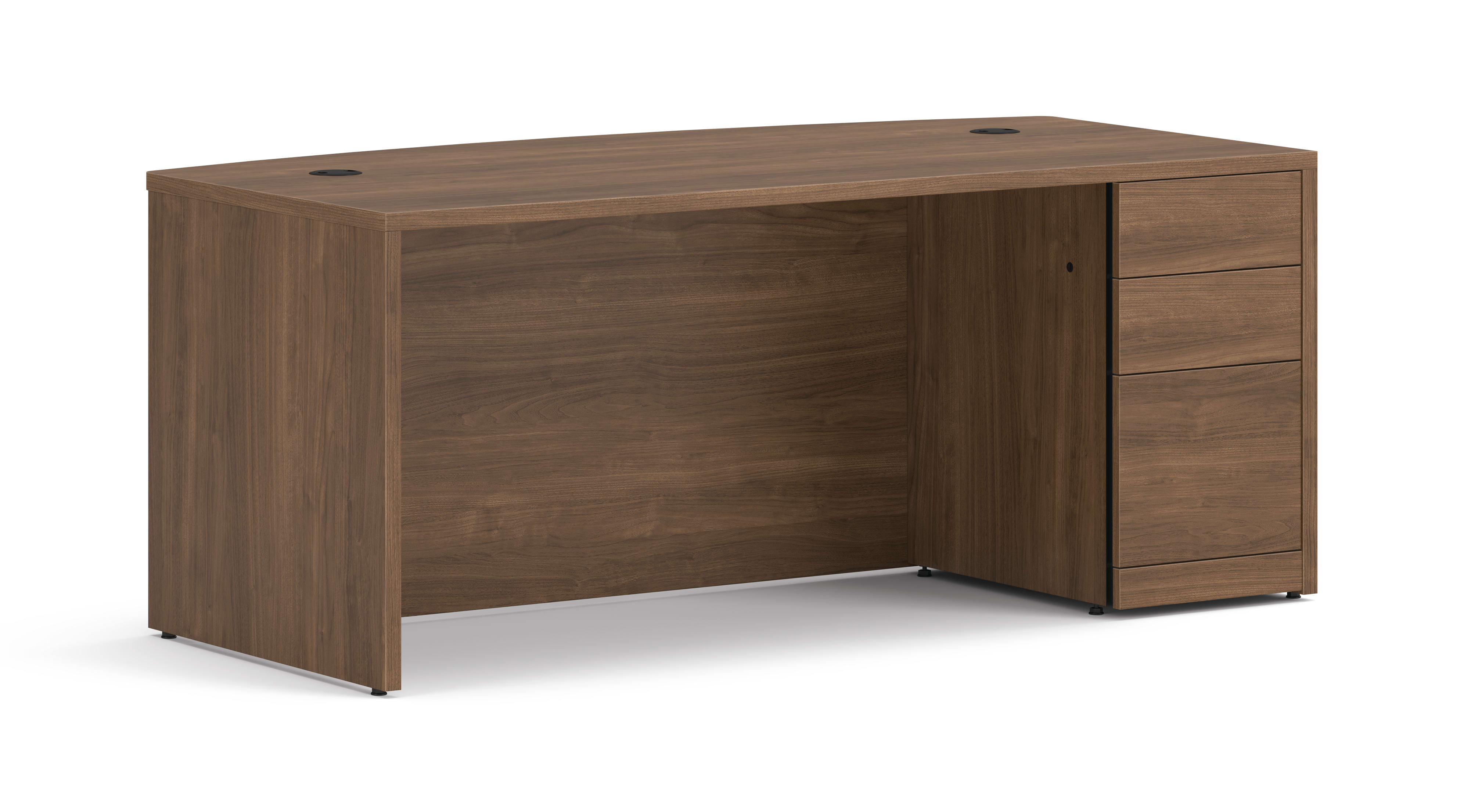10500 Series Single Pedestal Desk in  Pinnacle Laminate.