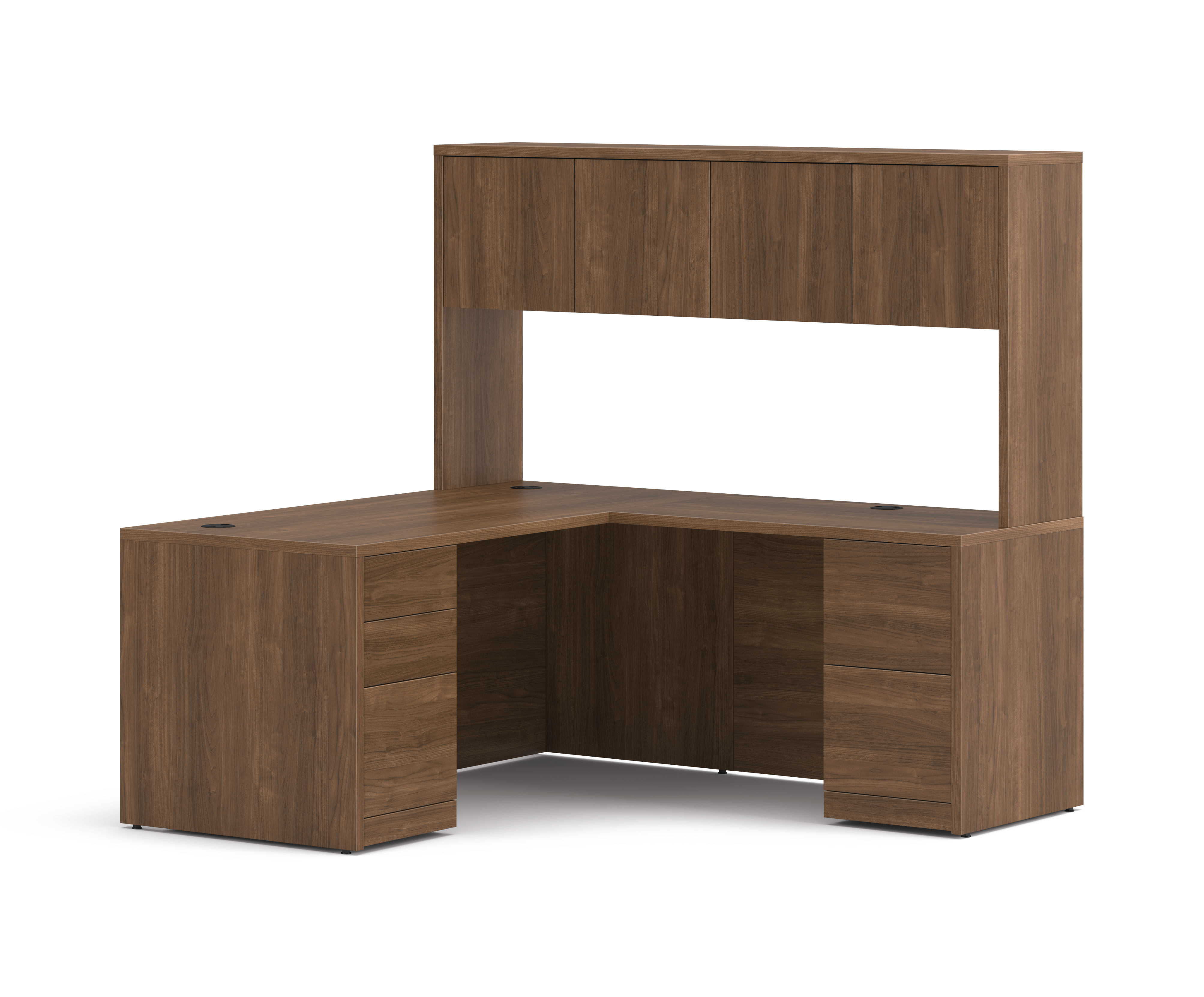 10500 Series Desk L Workstation - Right in Pinnacle Laminate.