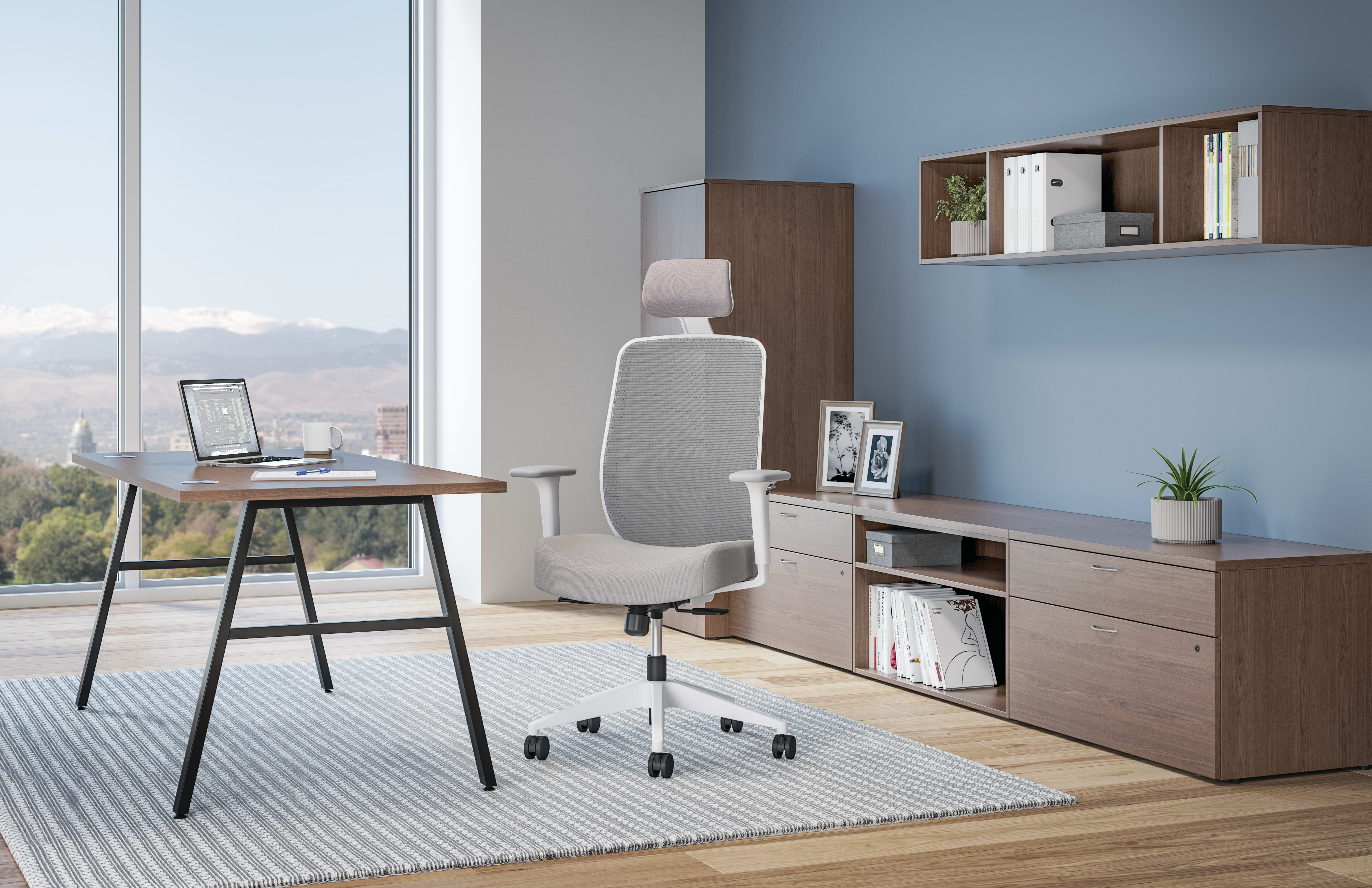 Altern mesh mid-back chair in private office.