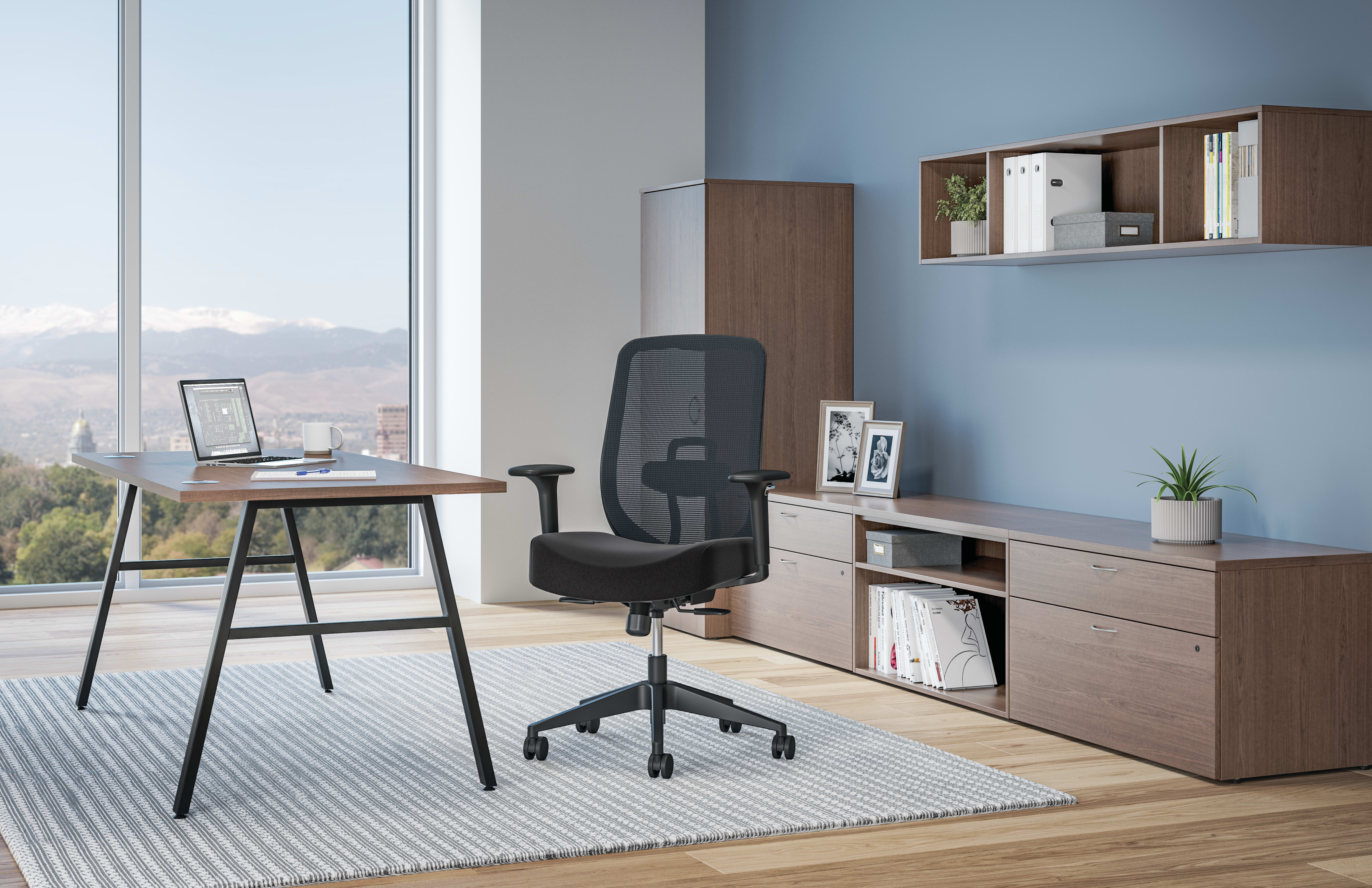 Altern mesh mid-back chair in private office.