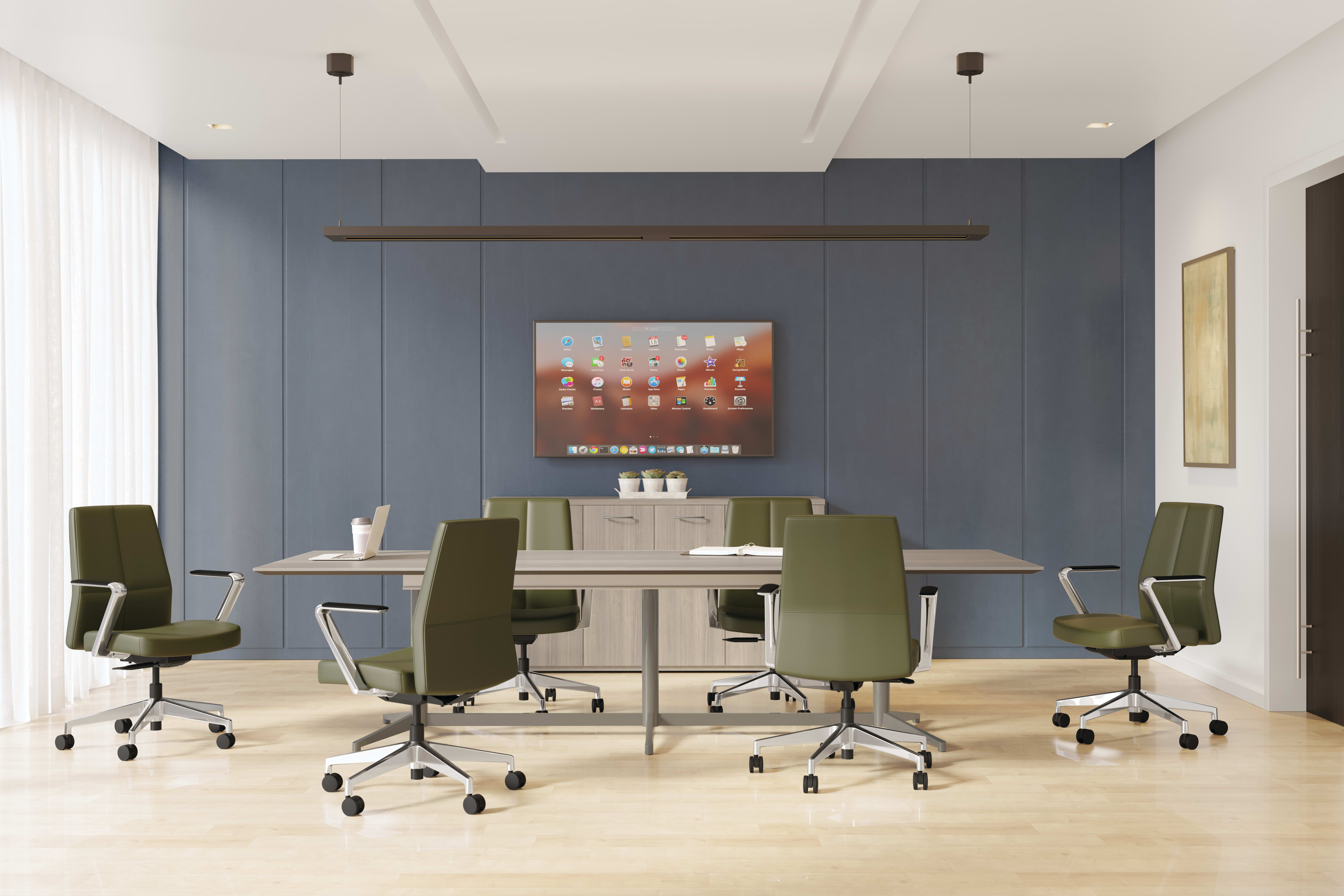 Cofi managerial back chairs with Preside table.