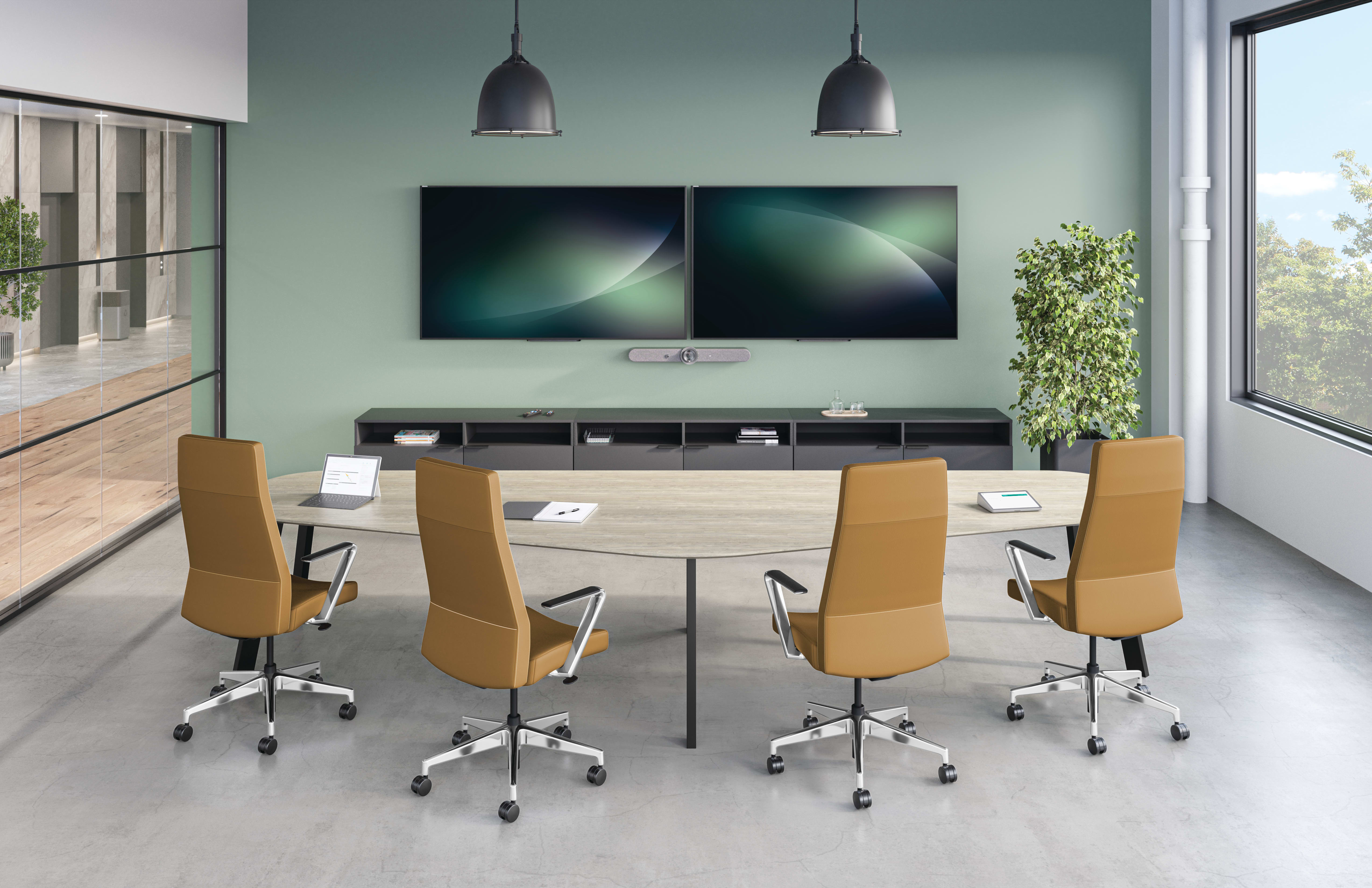 Preside Conference Table with Cofi Exectuive Chairs.