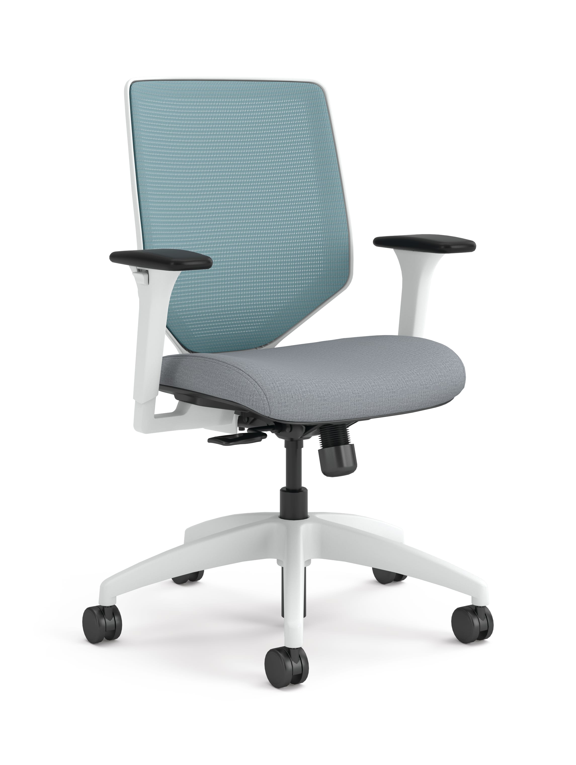 Solve Mesh Back Task Chair with White Frame