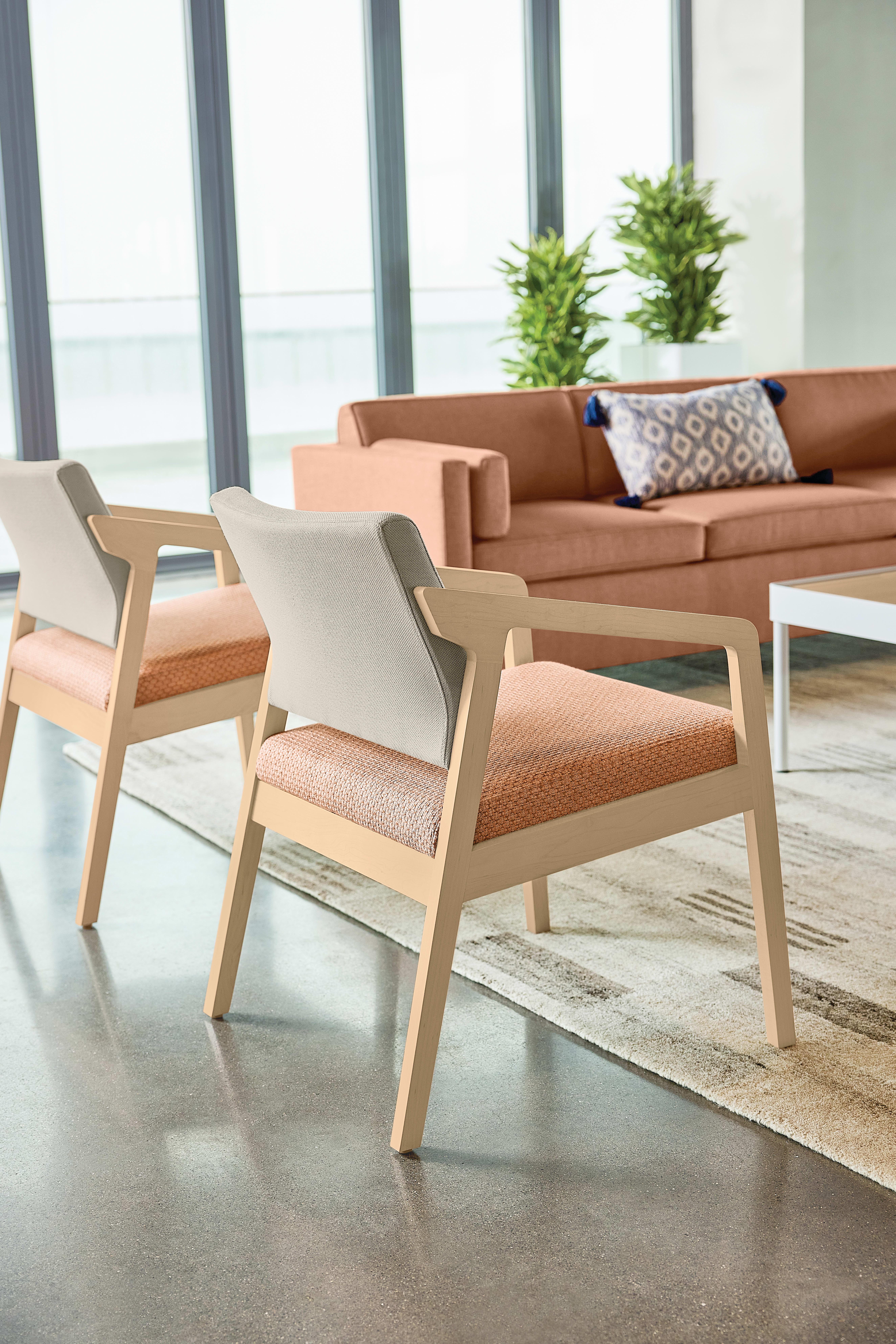 Confer chair with West Hill sofa  