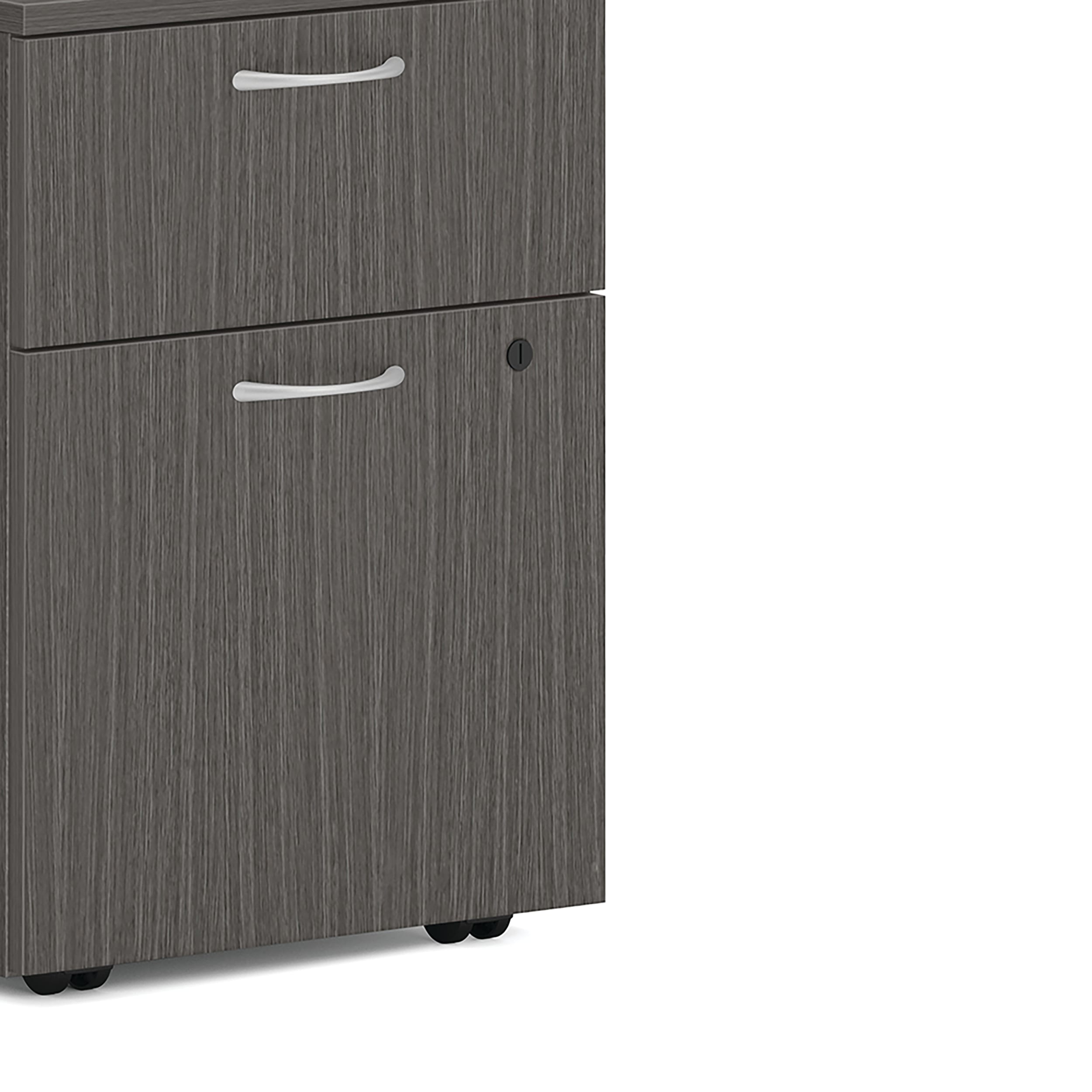 Mod Mobile Pedestal in Slate Teak