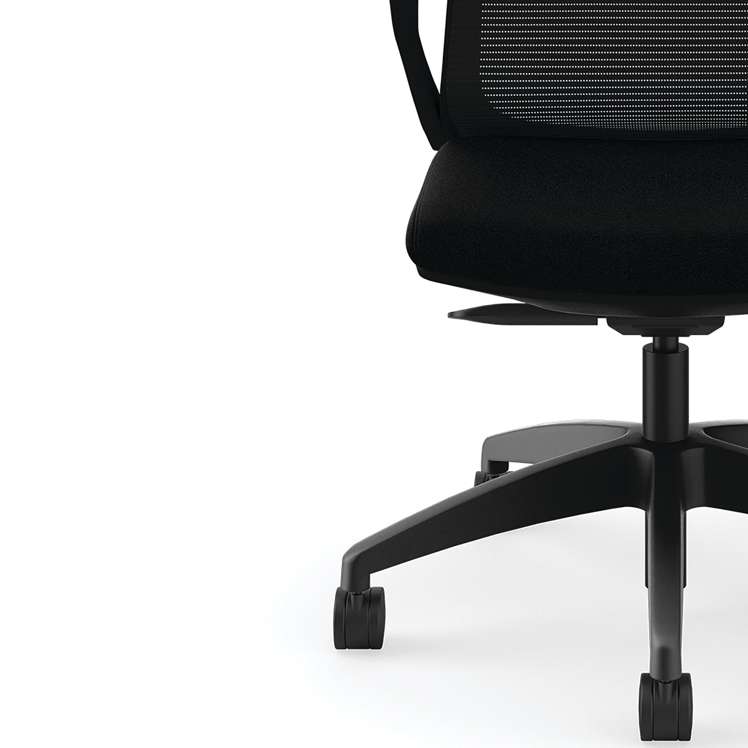 Cliq task chair in Black with Black frame