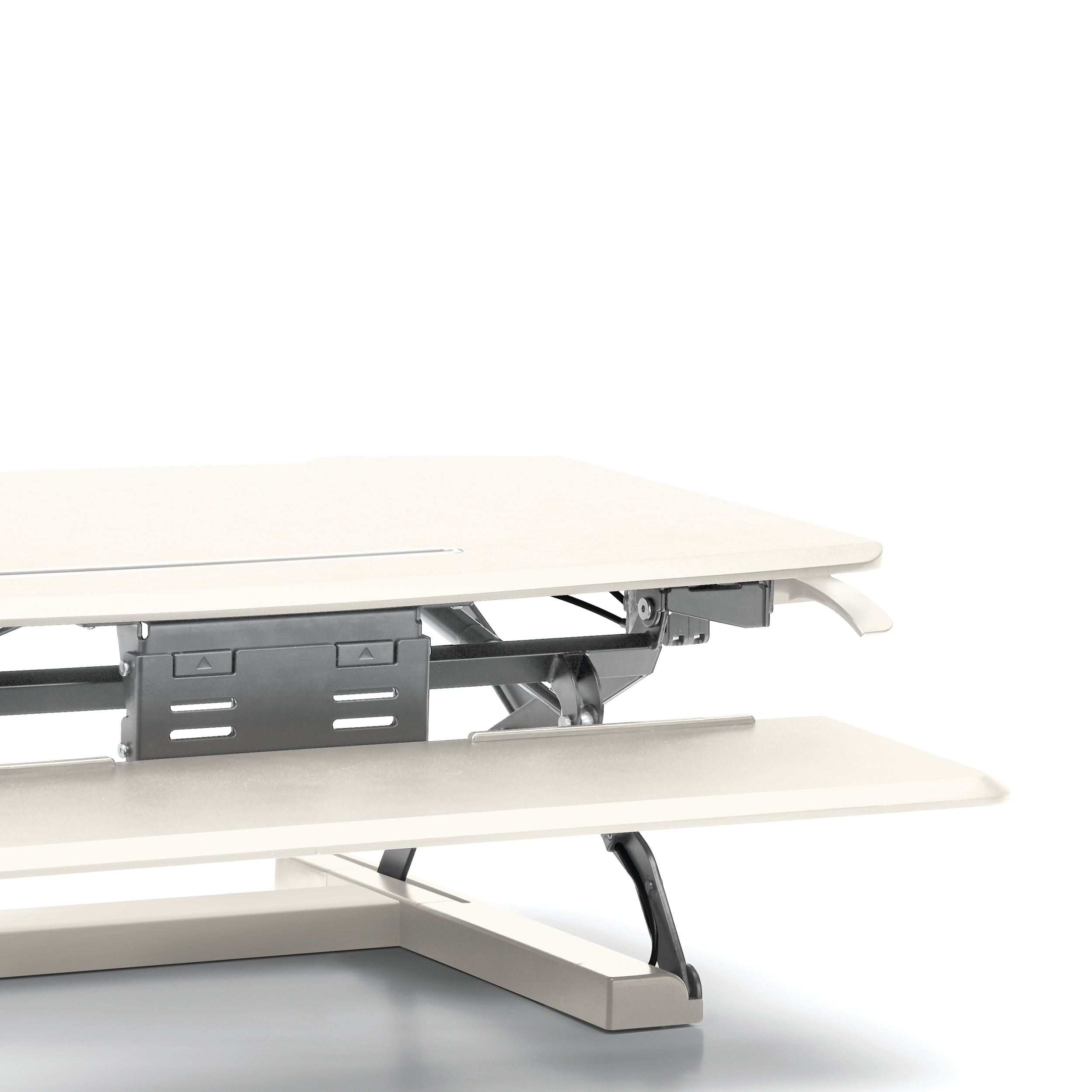 Coordinate portable desktop riser in White