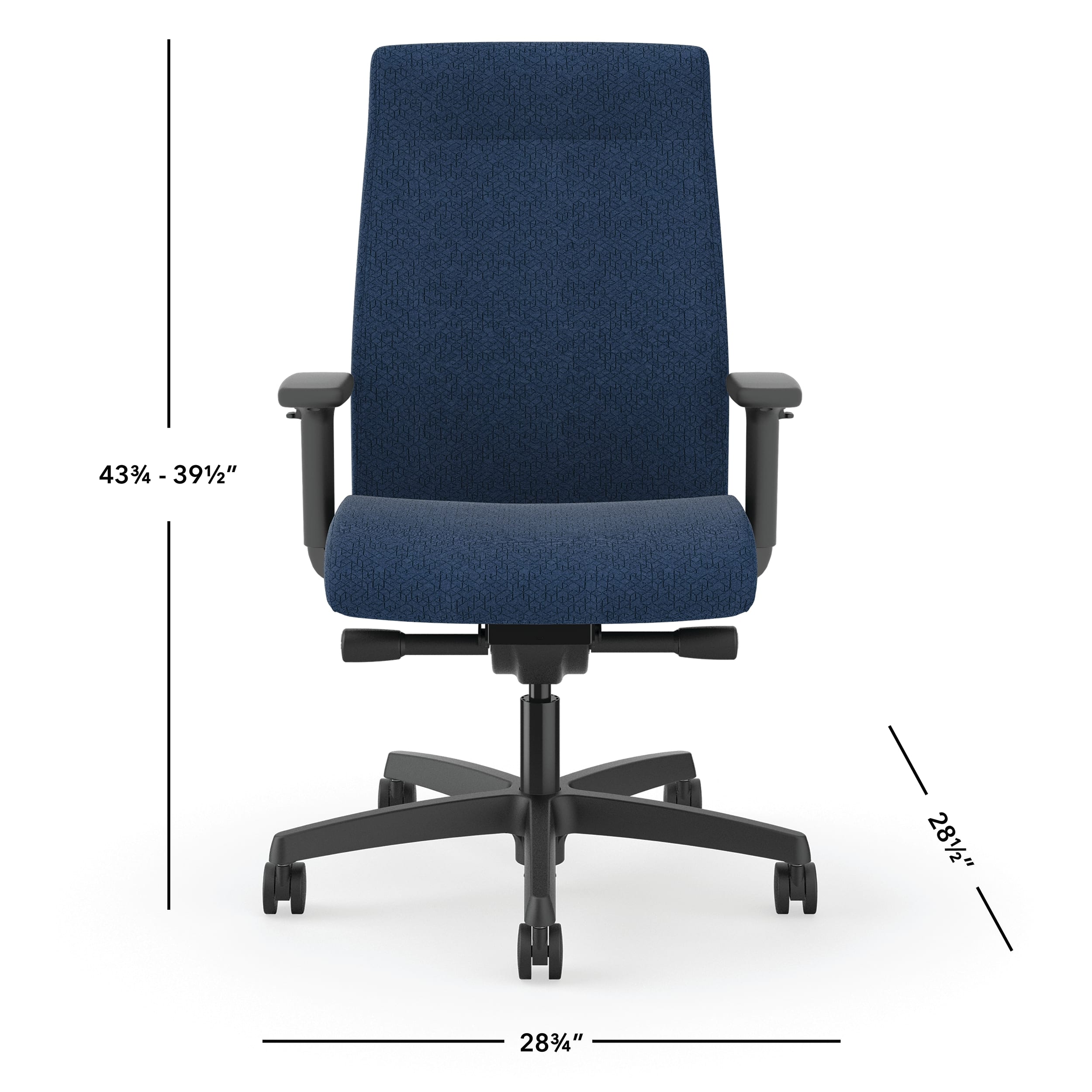 Ignition task chair in Navy with Black frame