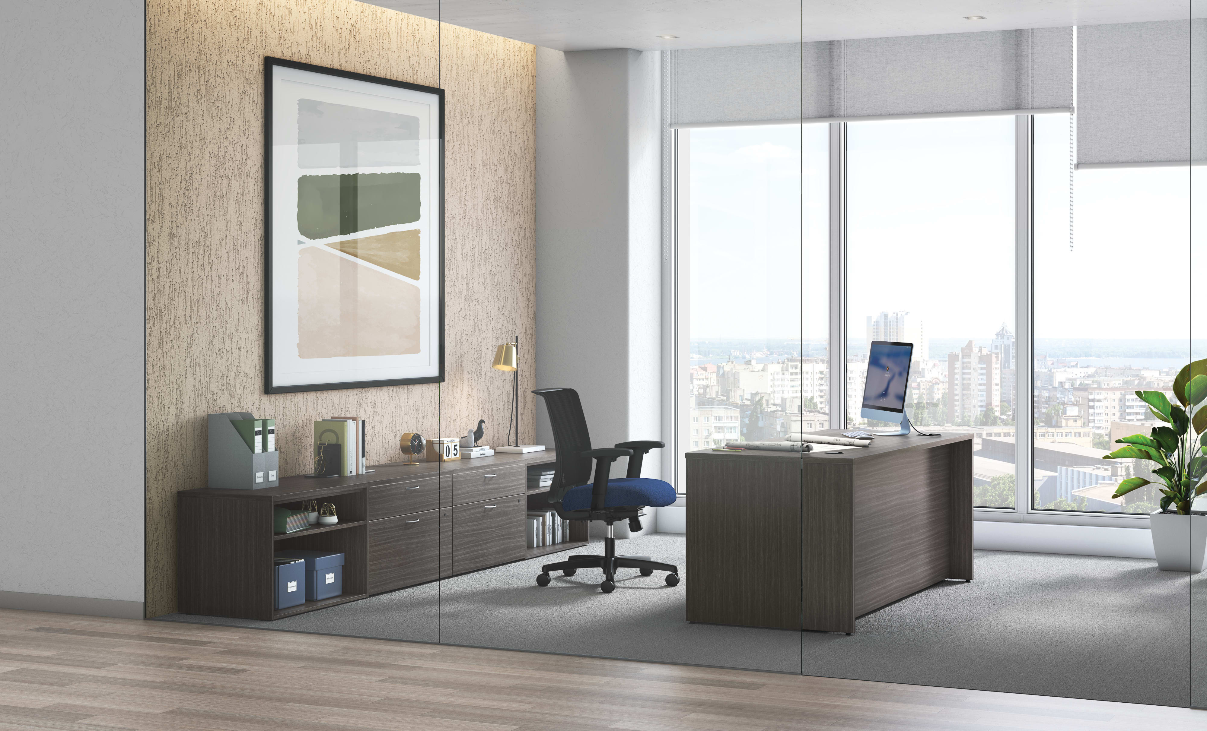 Mod desk with Convergence seating.