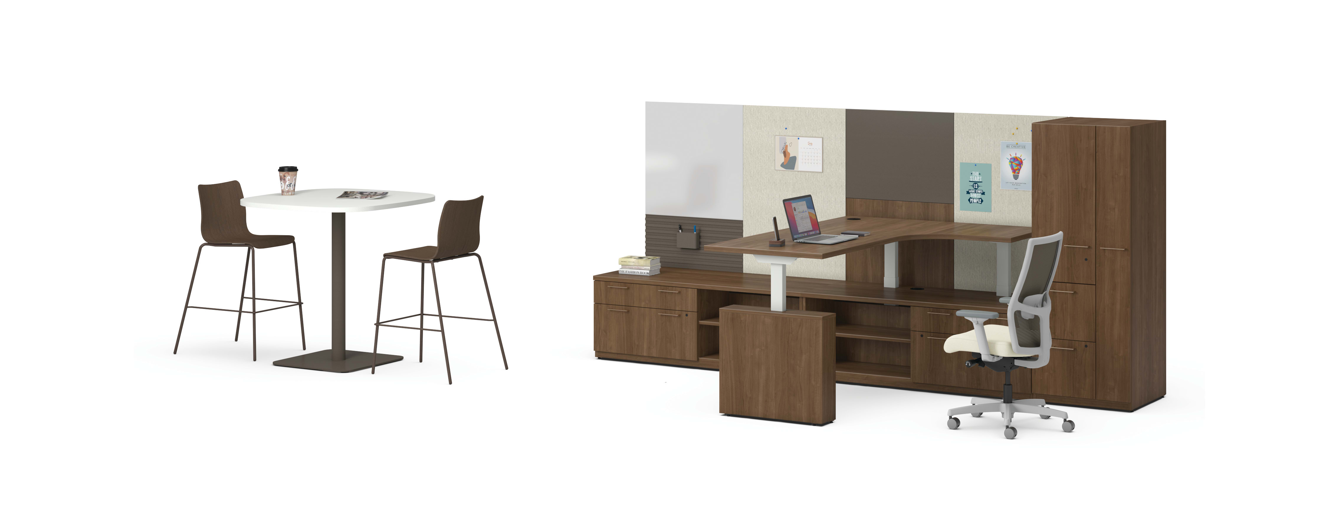 Concinnity Desking with Ignition and Ruck Seating, and Workwall Tiles.