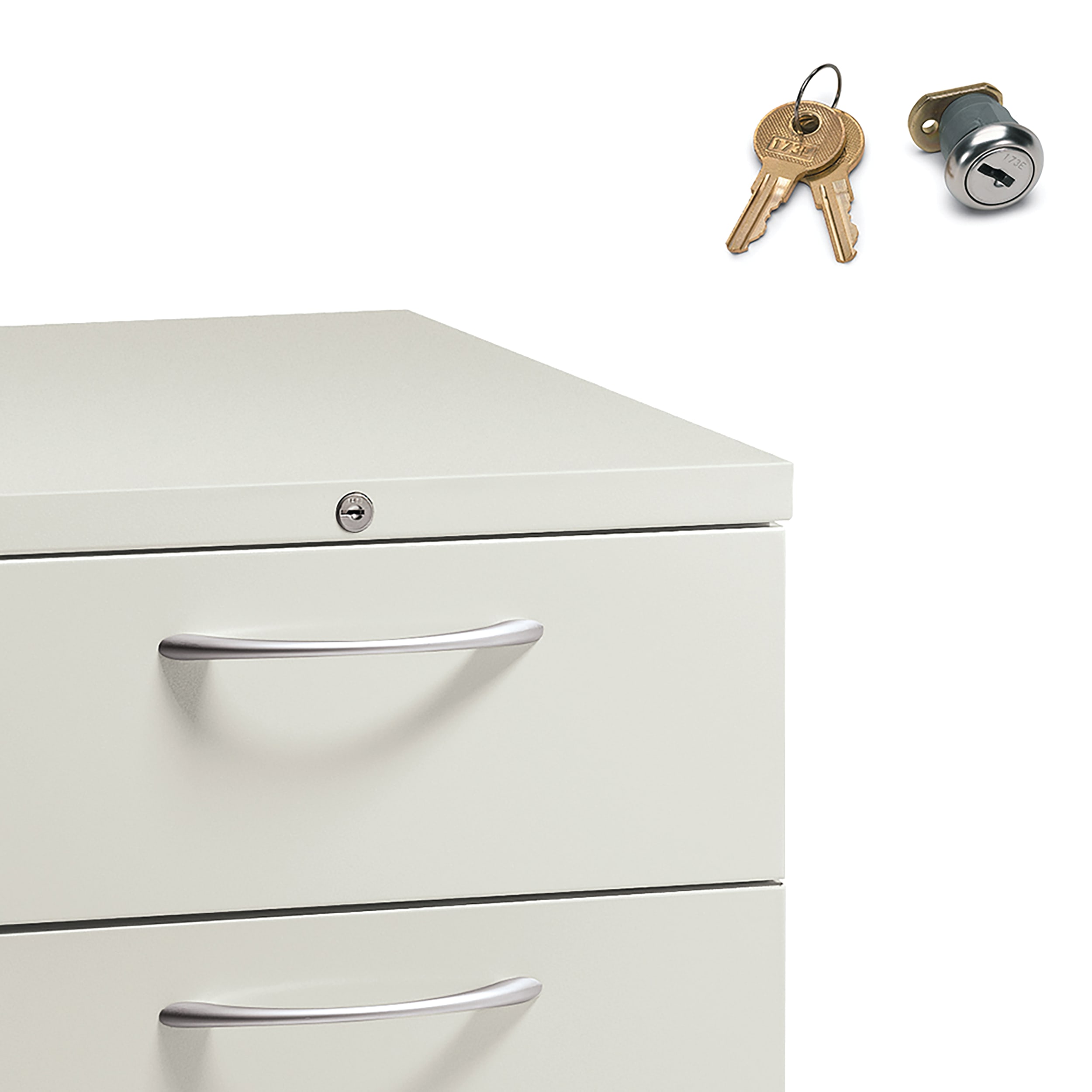 Flagship mobile pedestal in Designer White