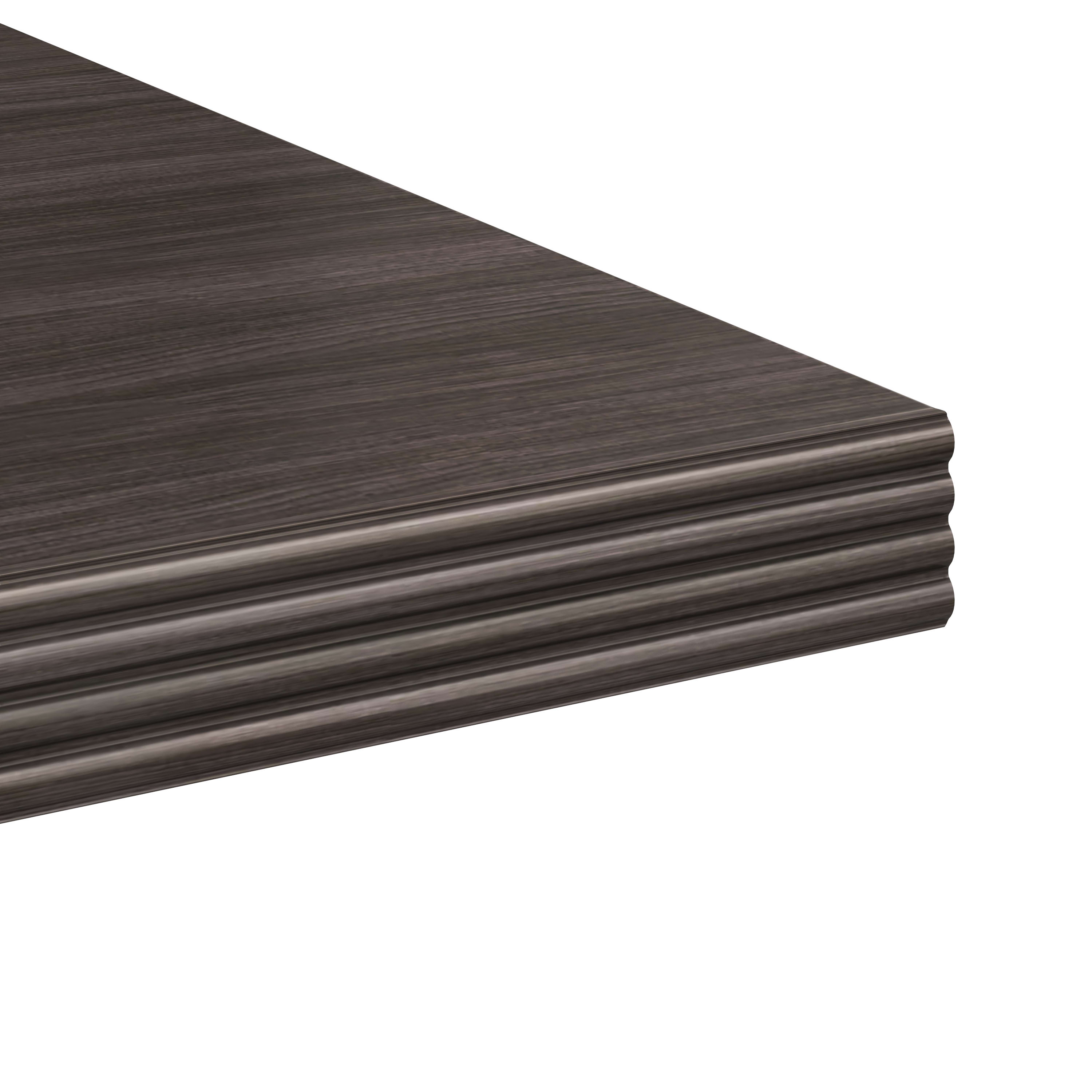 HON desks beaded edge in Sterling Ash.