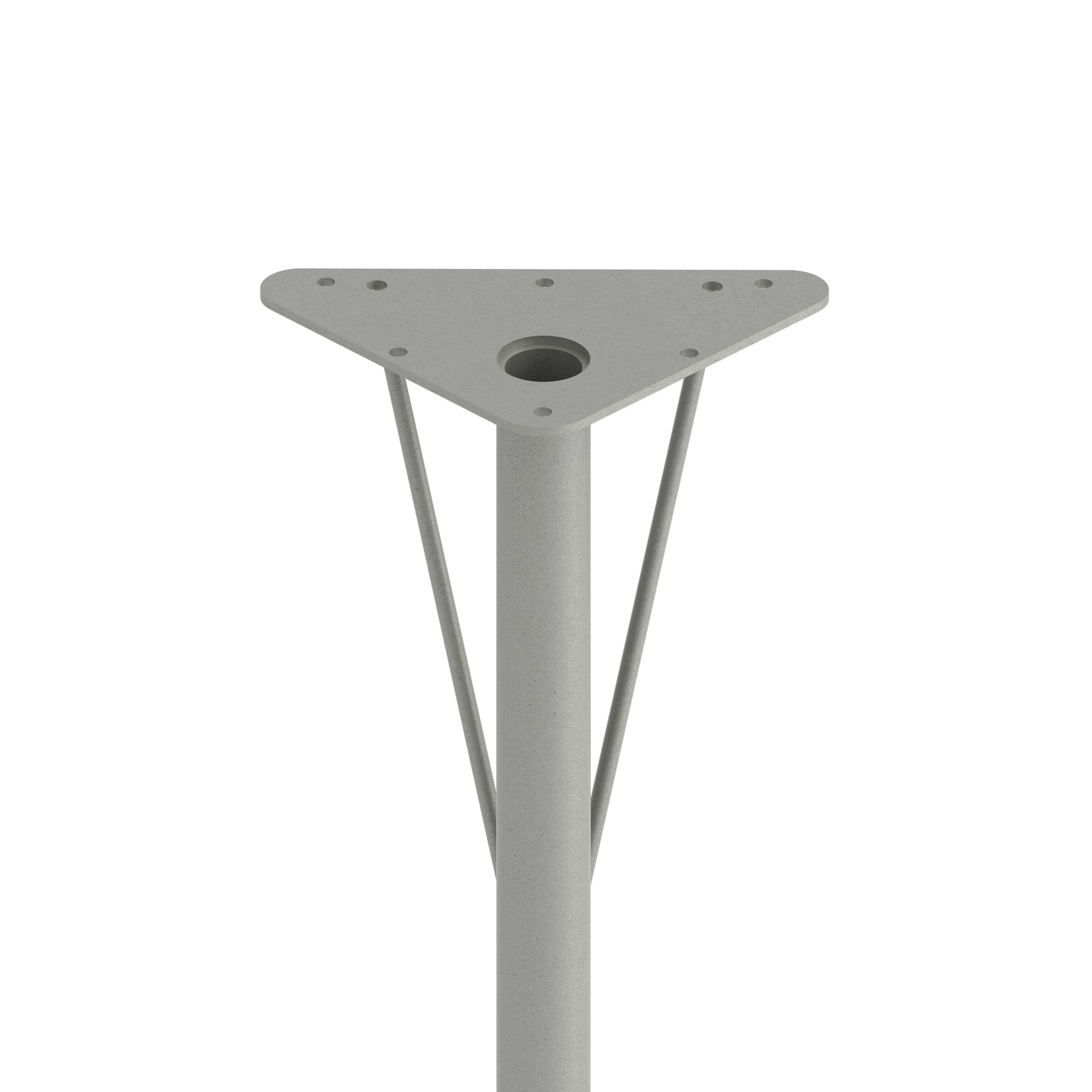 Student height-adjustable desk with casters