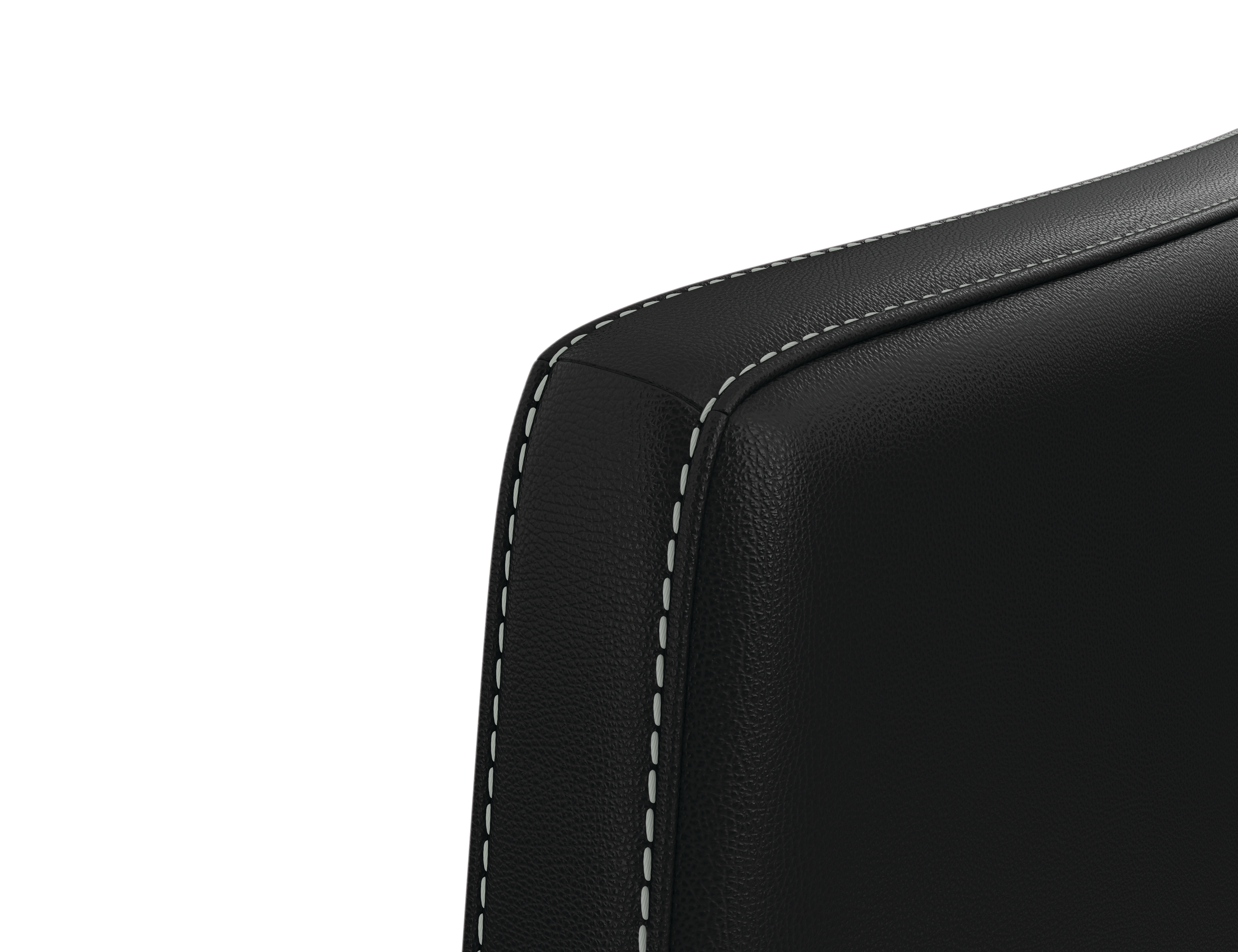 Cofi chair Light Gray stitch detail