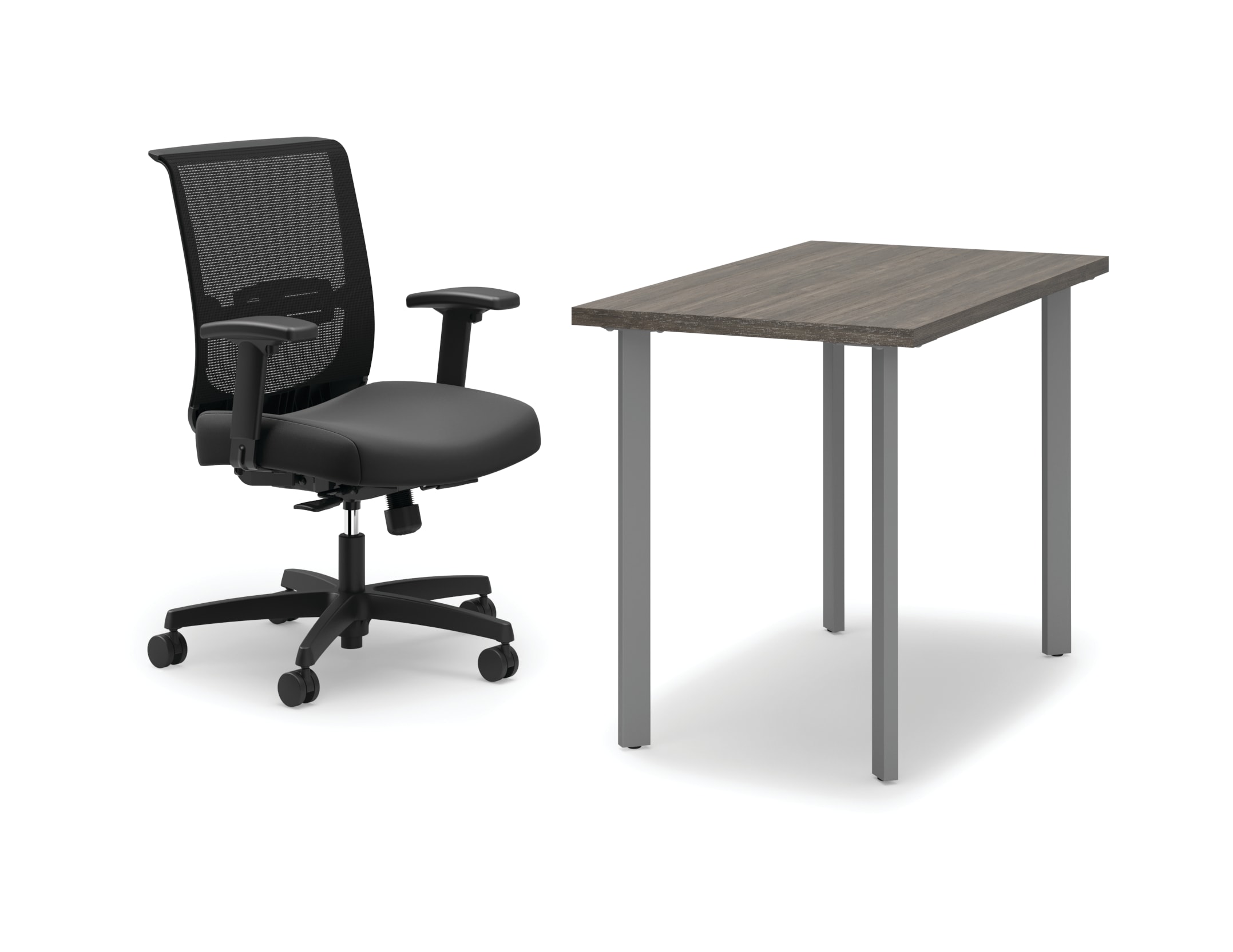 Coze desk with Convergence chair
