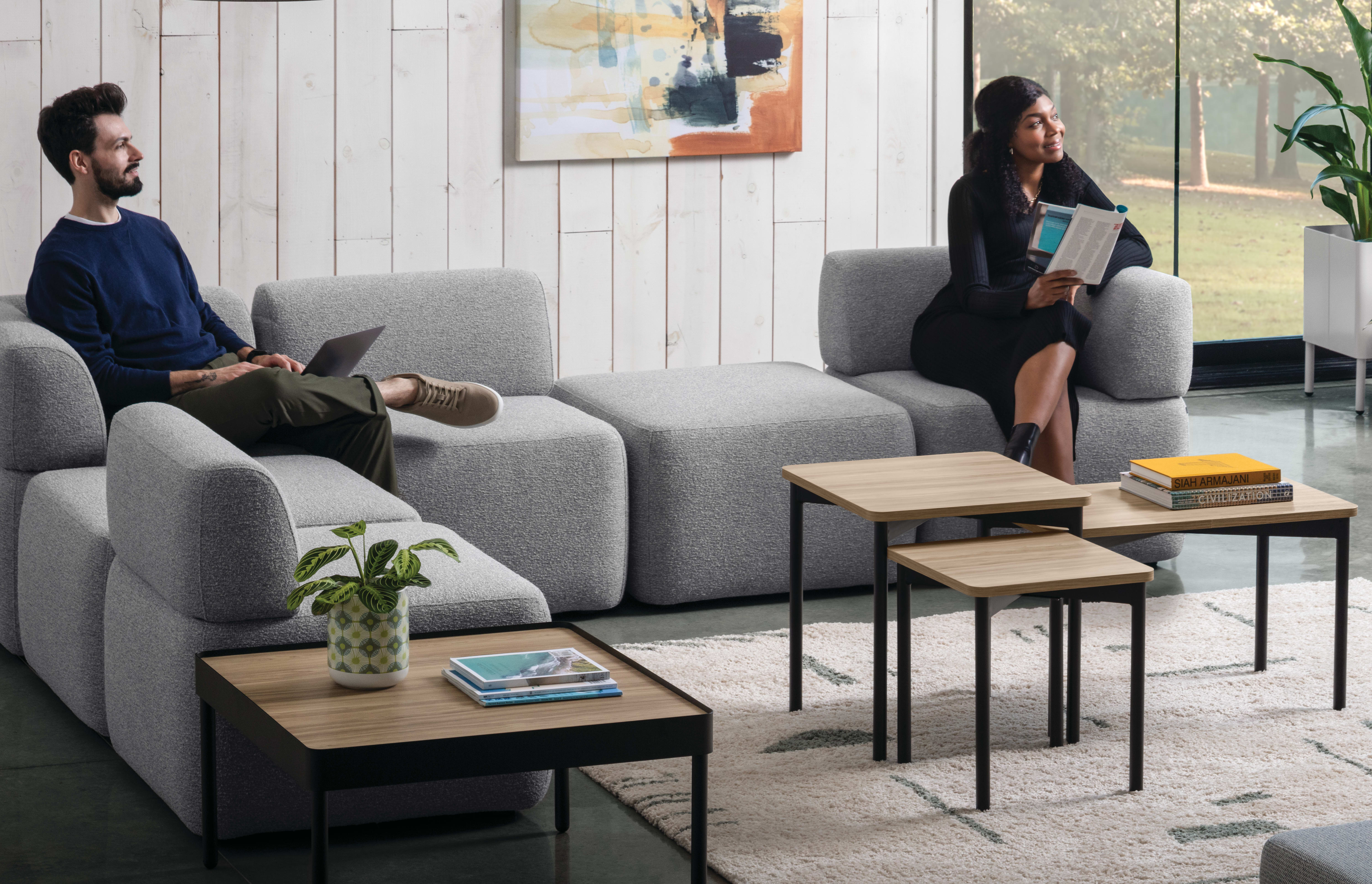 SoCo with Sculpt tables and planter