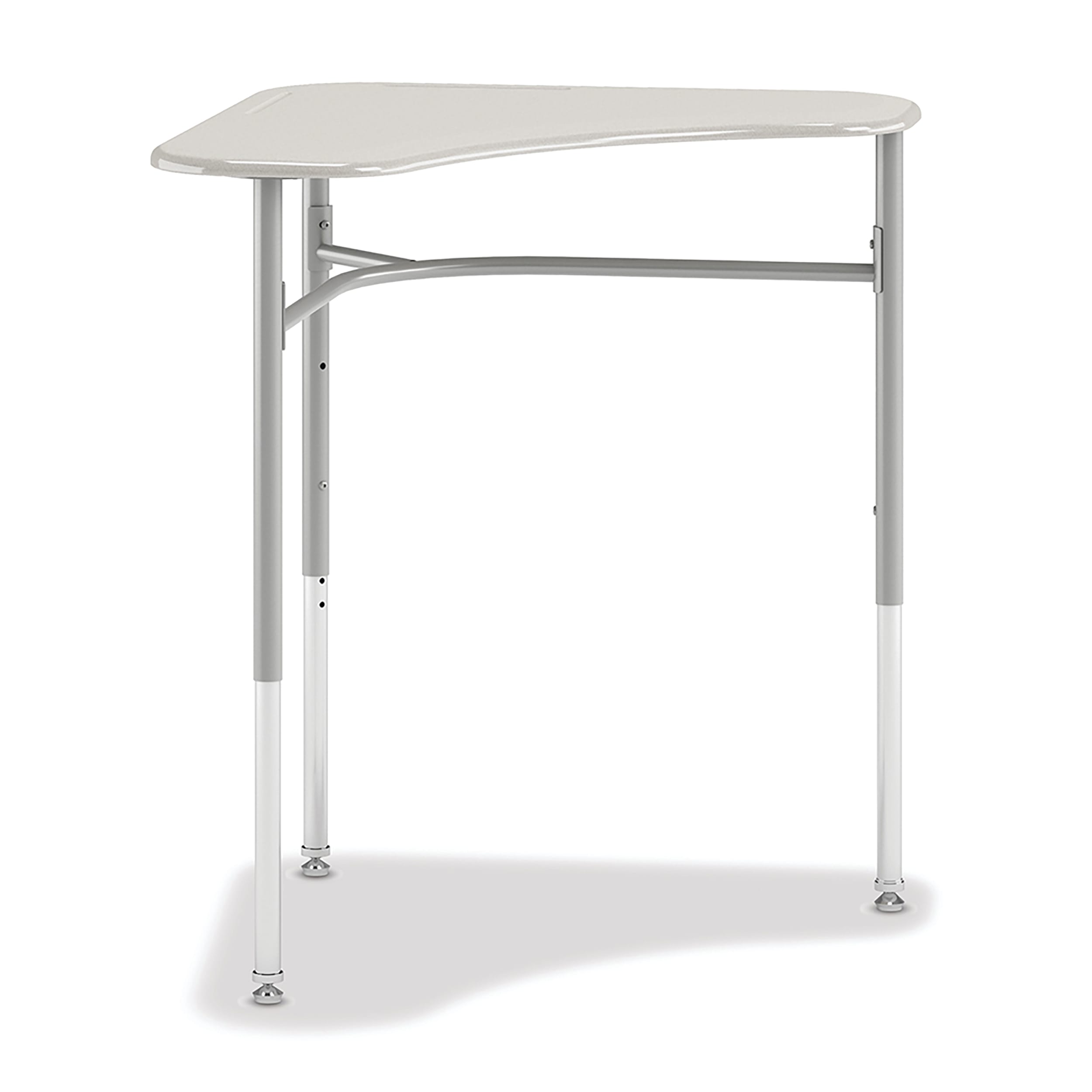Smartlink adjustable height student desk in White