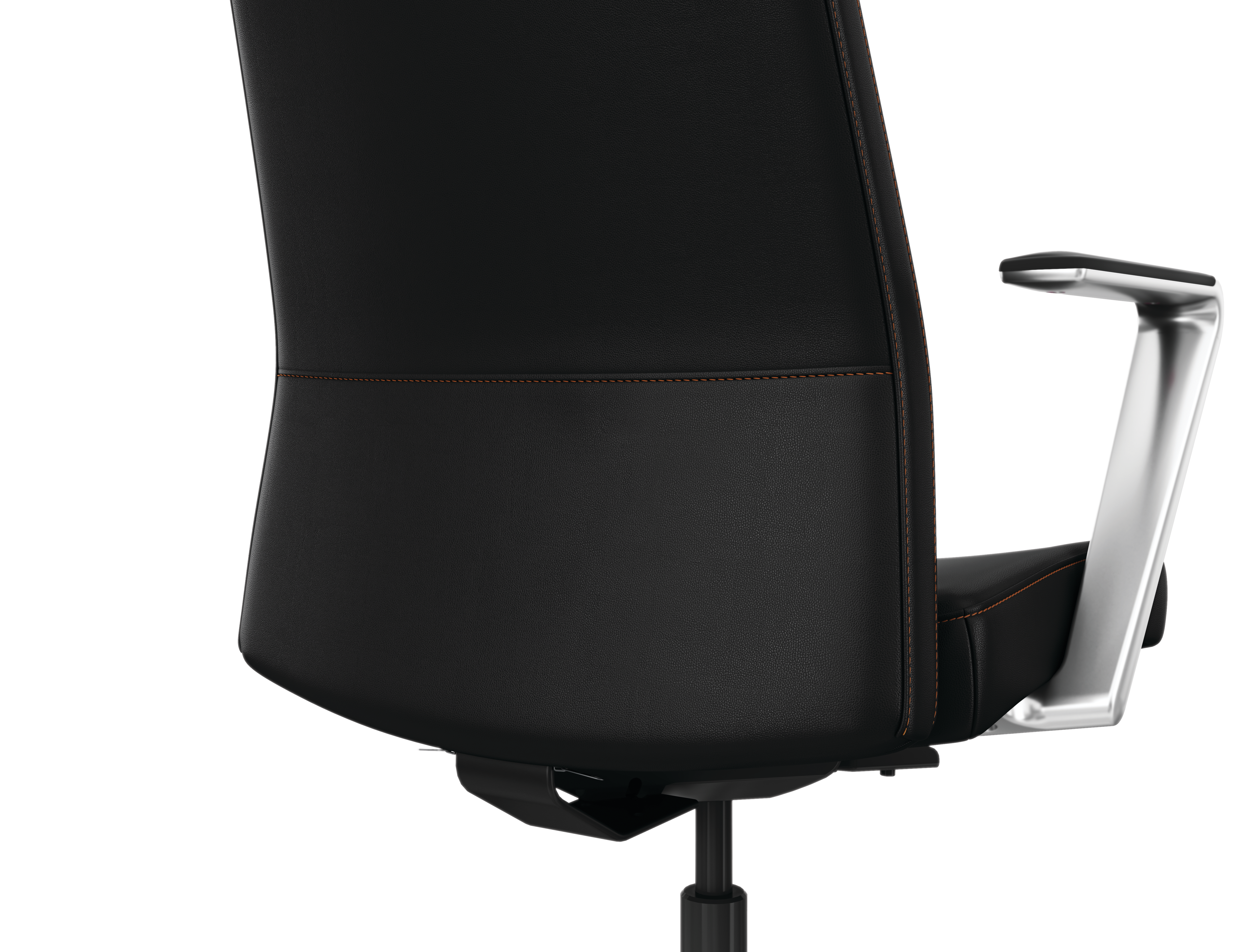 Cofi chair Orange stitch detail