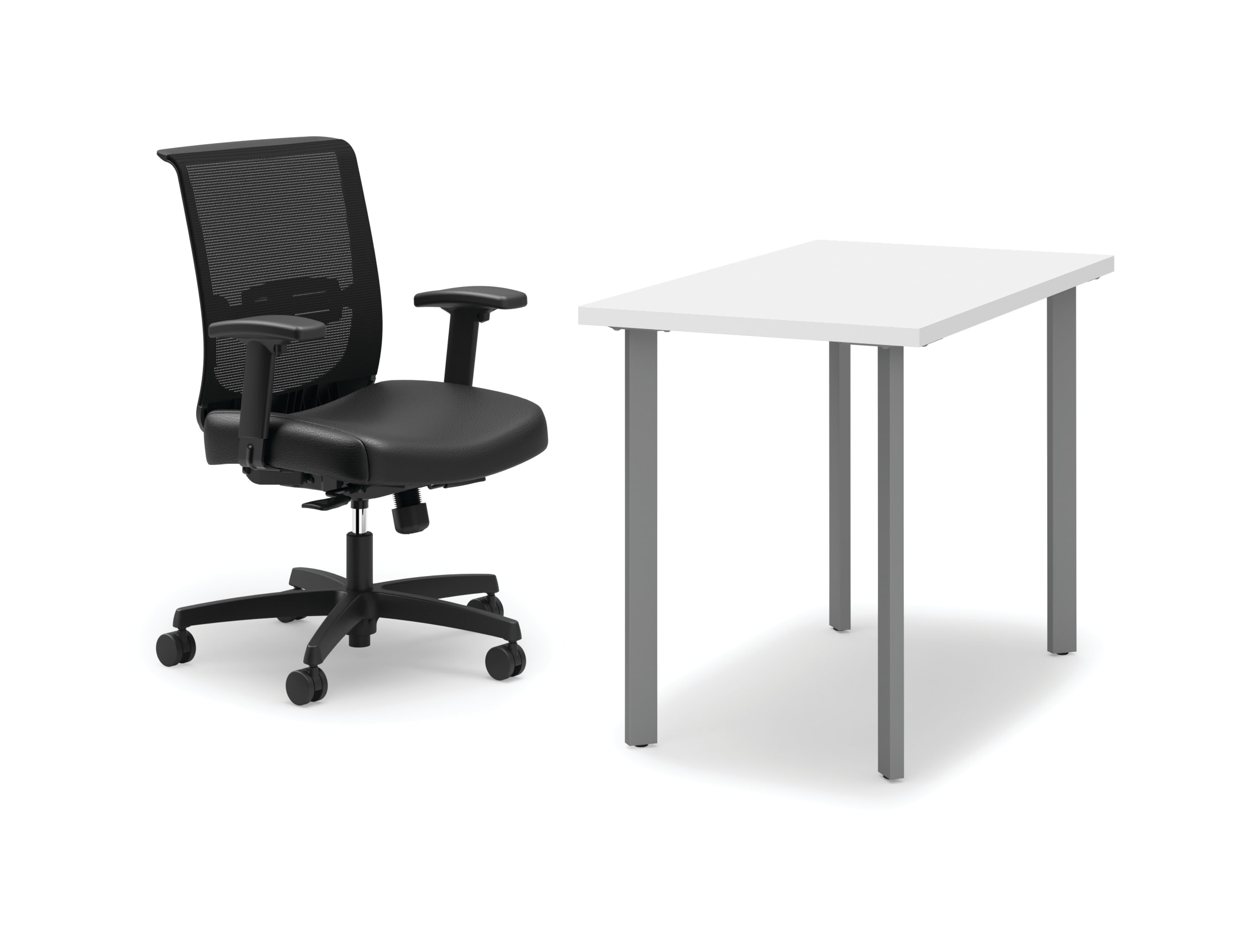 Coze desk with Convergence chair