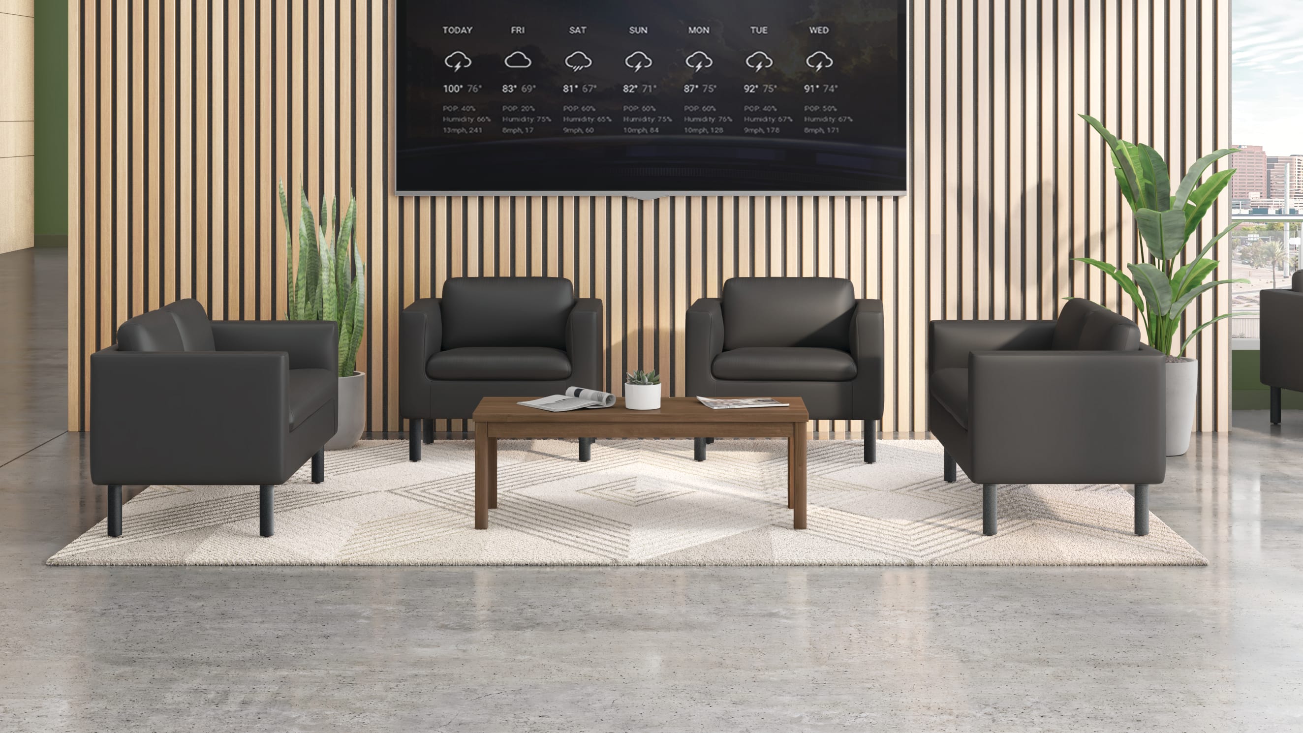 HON Parkwyn with HON Occasional Tables