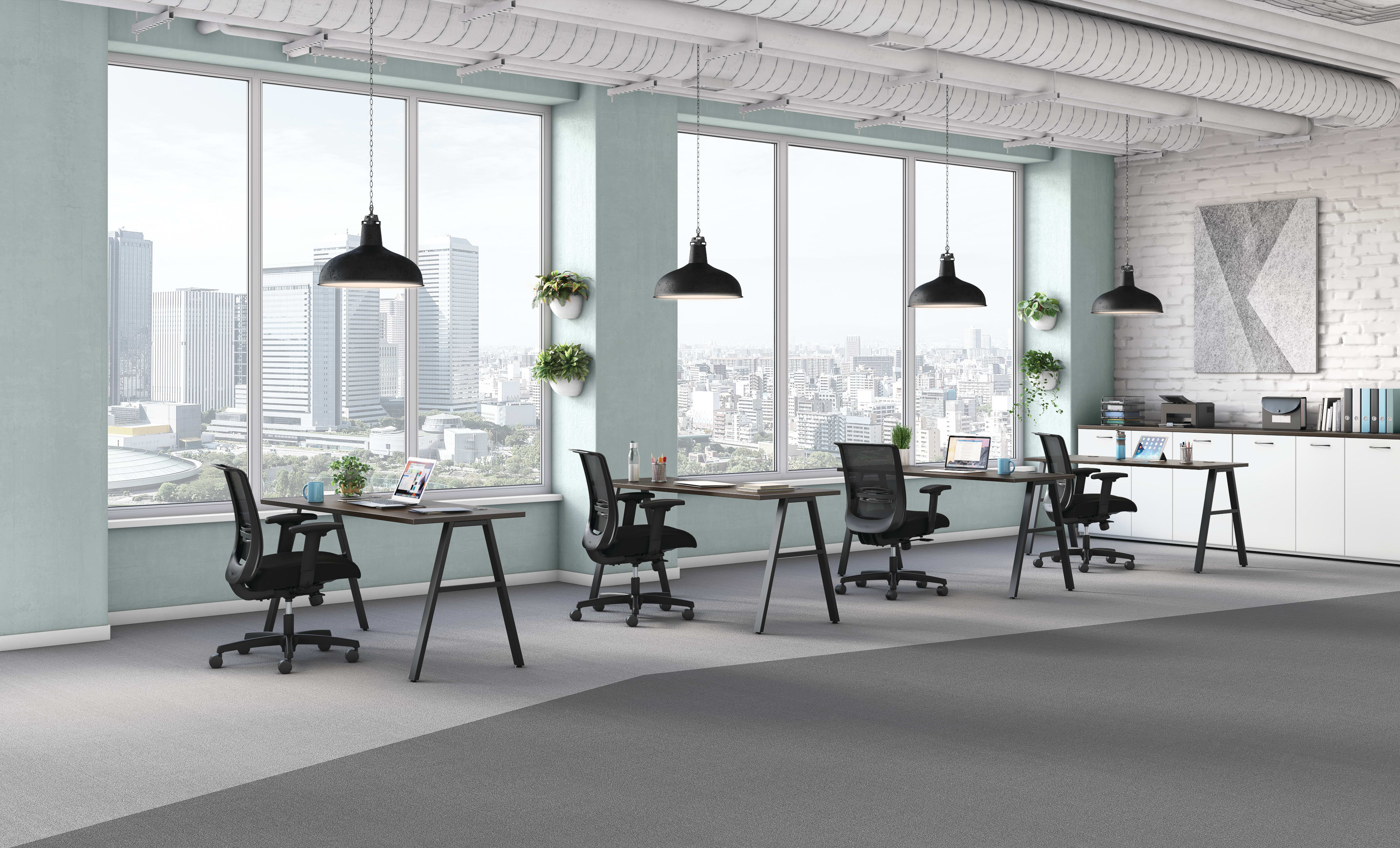 Mod desks with Convergence seating.