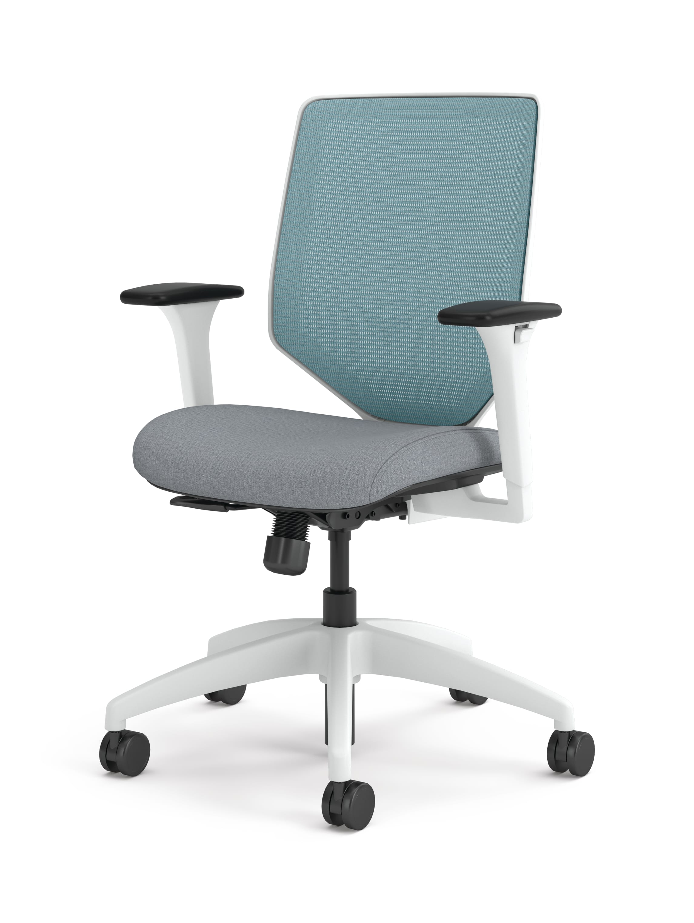 Solve Mesh Back Task Chair with White Frame