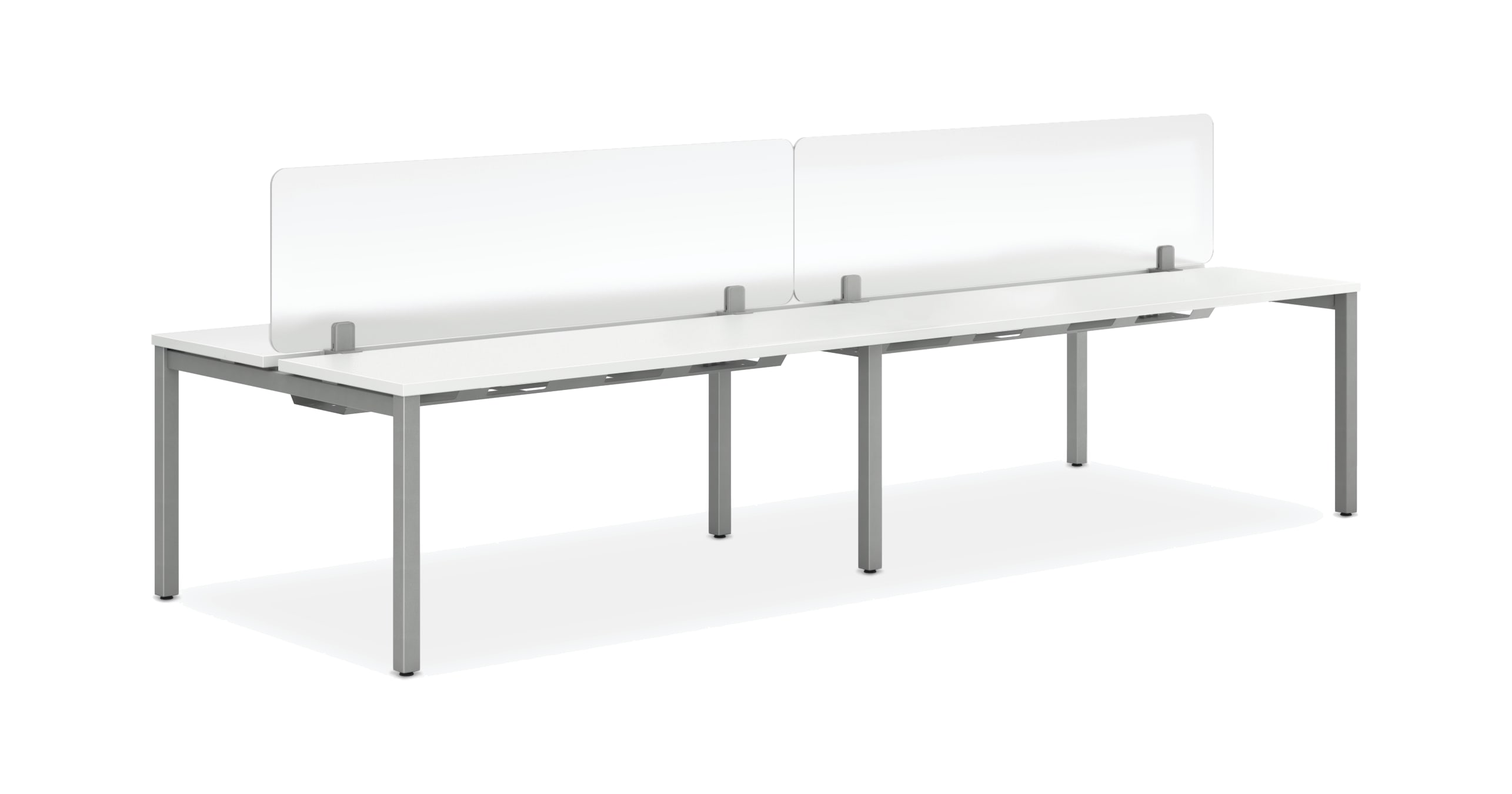 Acrylic Gravitation Universal Screens shown with static Empower benching