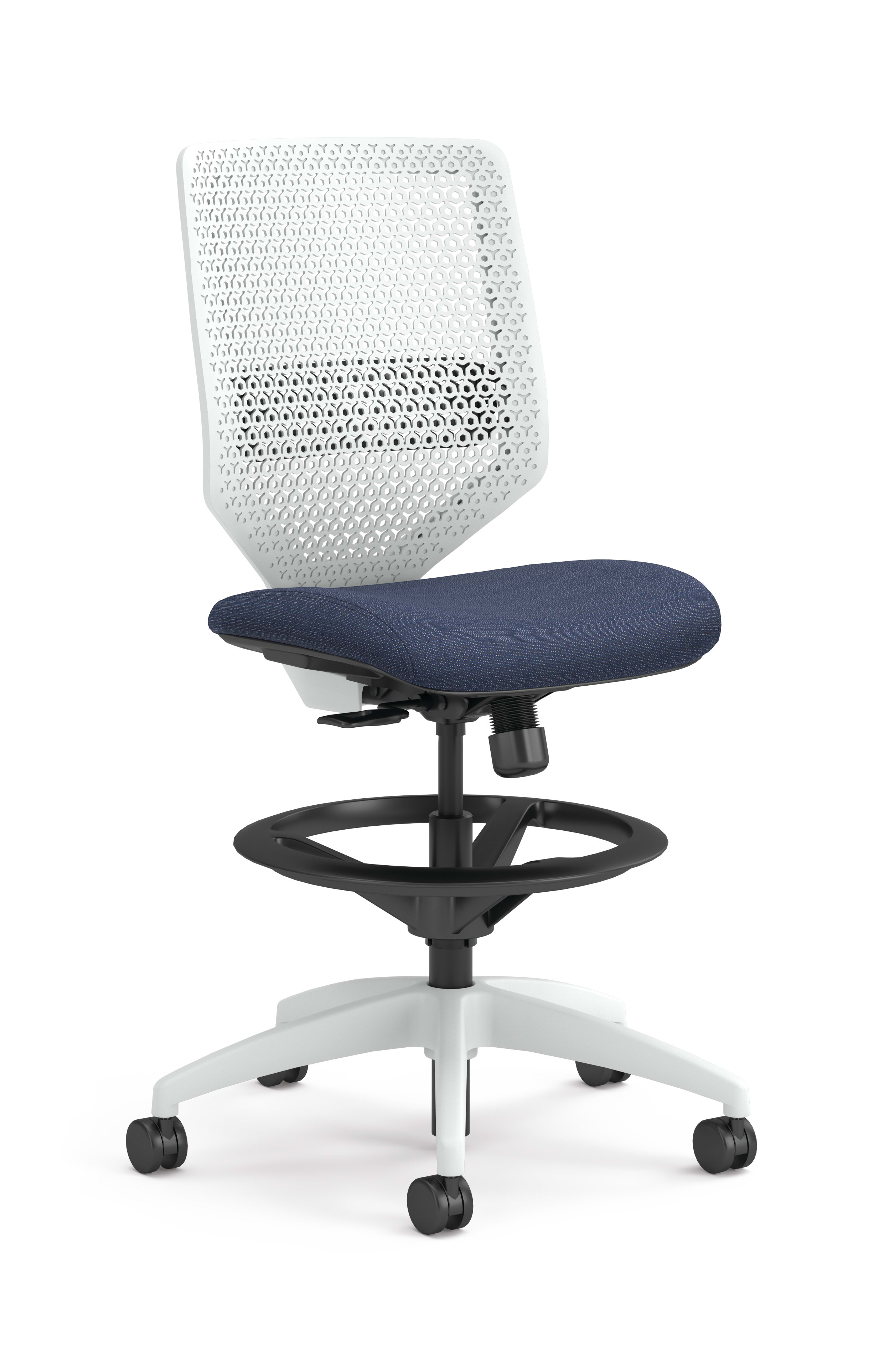 Solve ReActiv Back Stool with White Frame