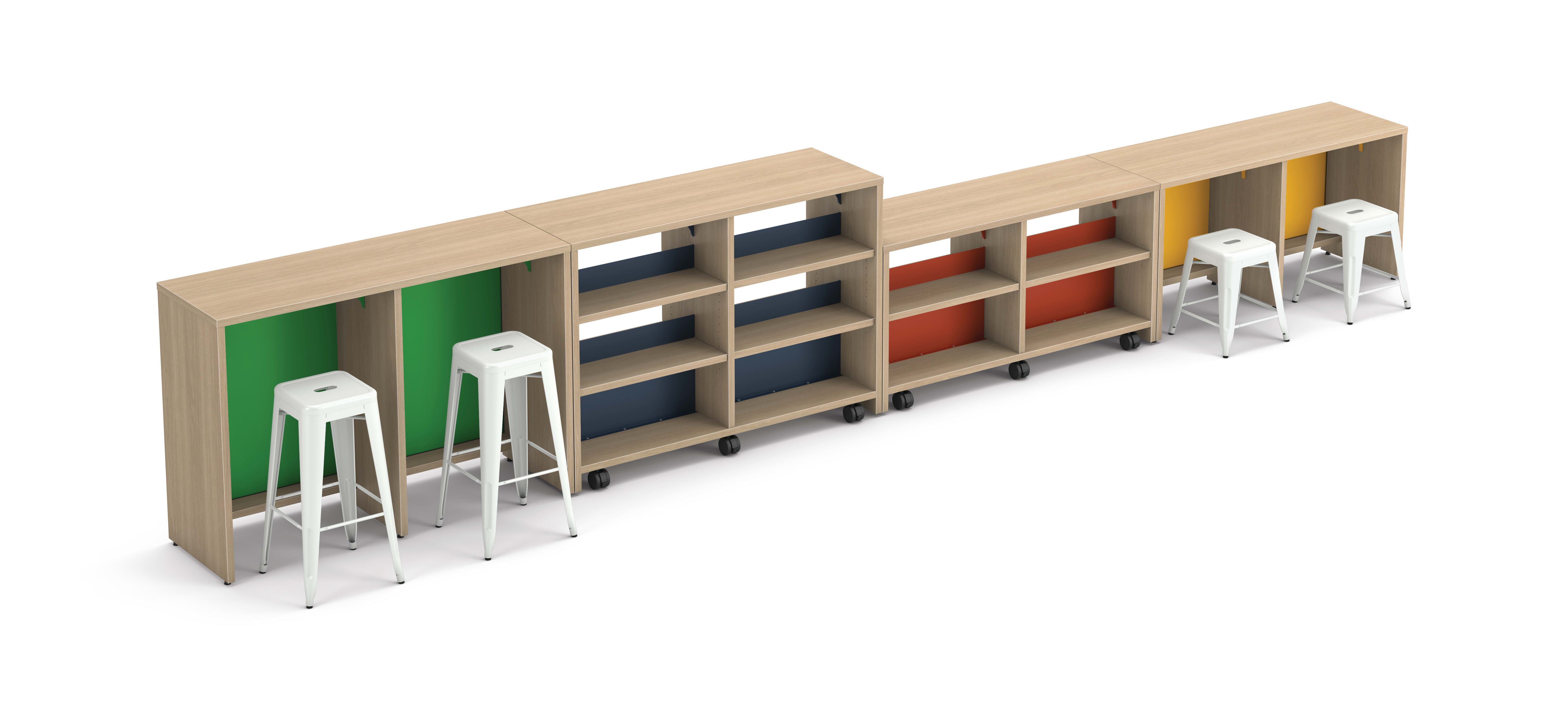 Storyline storage with Build stools.