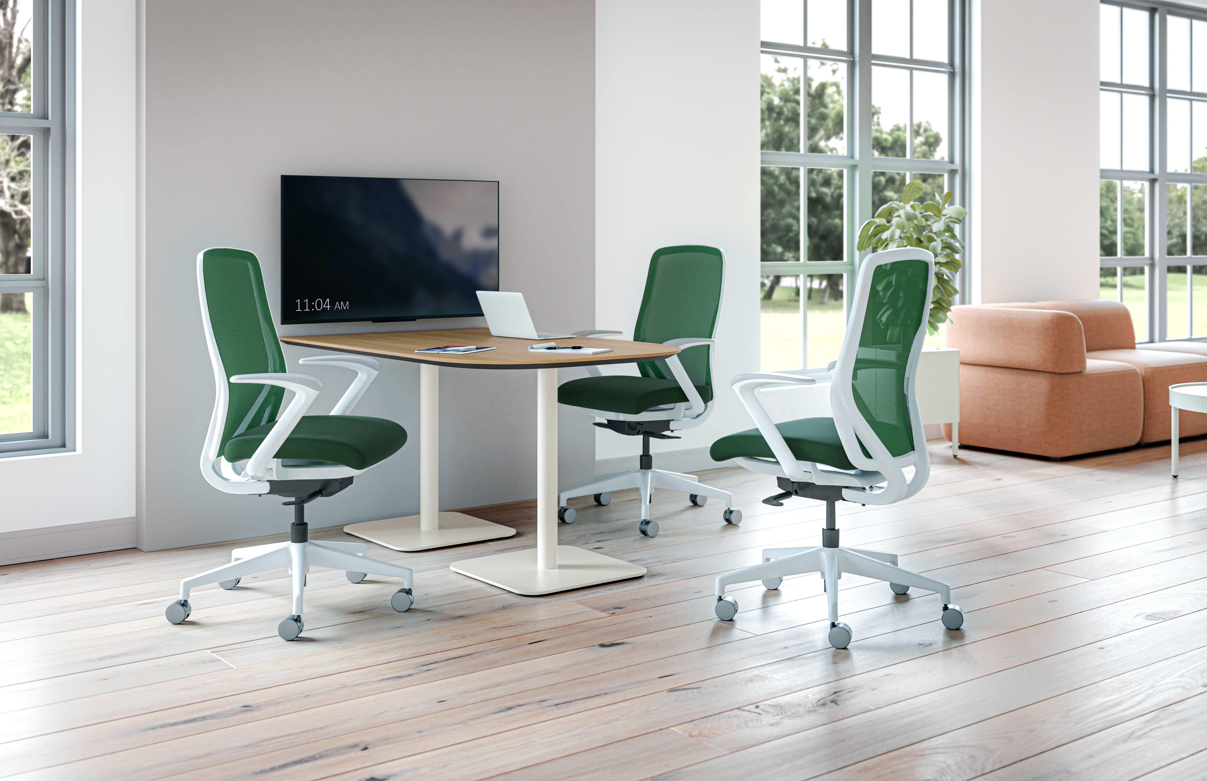 Nucleus Task Chairs with Birk Table.