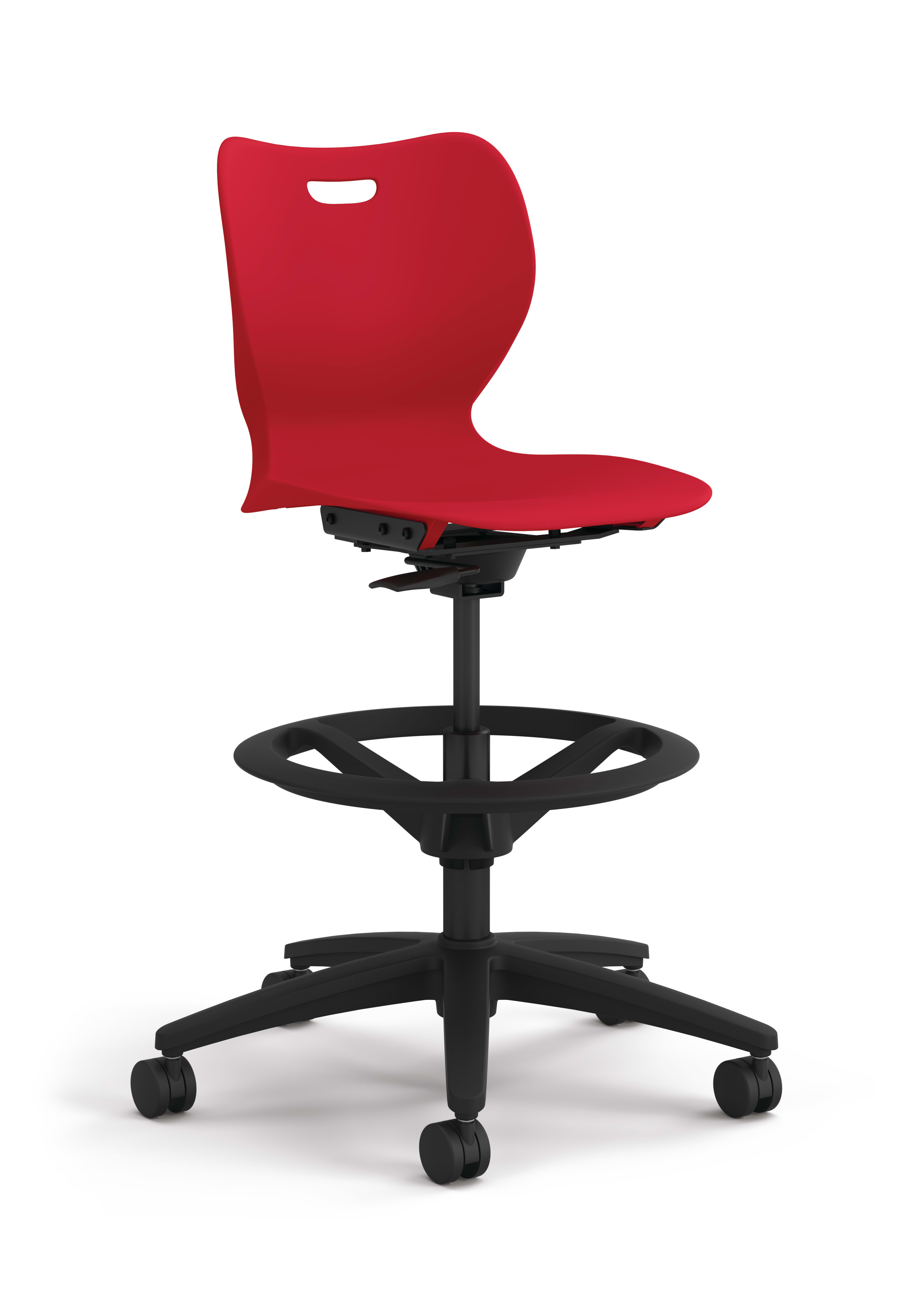SmartLink Swivel Stool in Bullseye shell.
