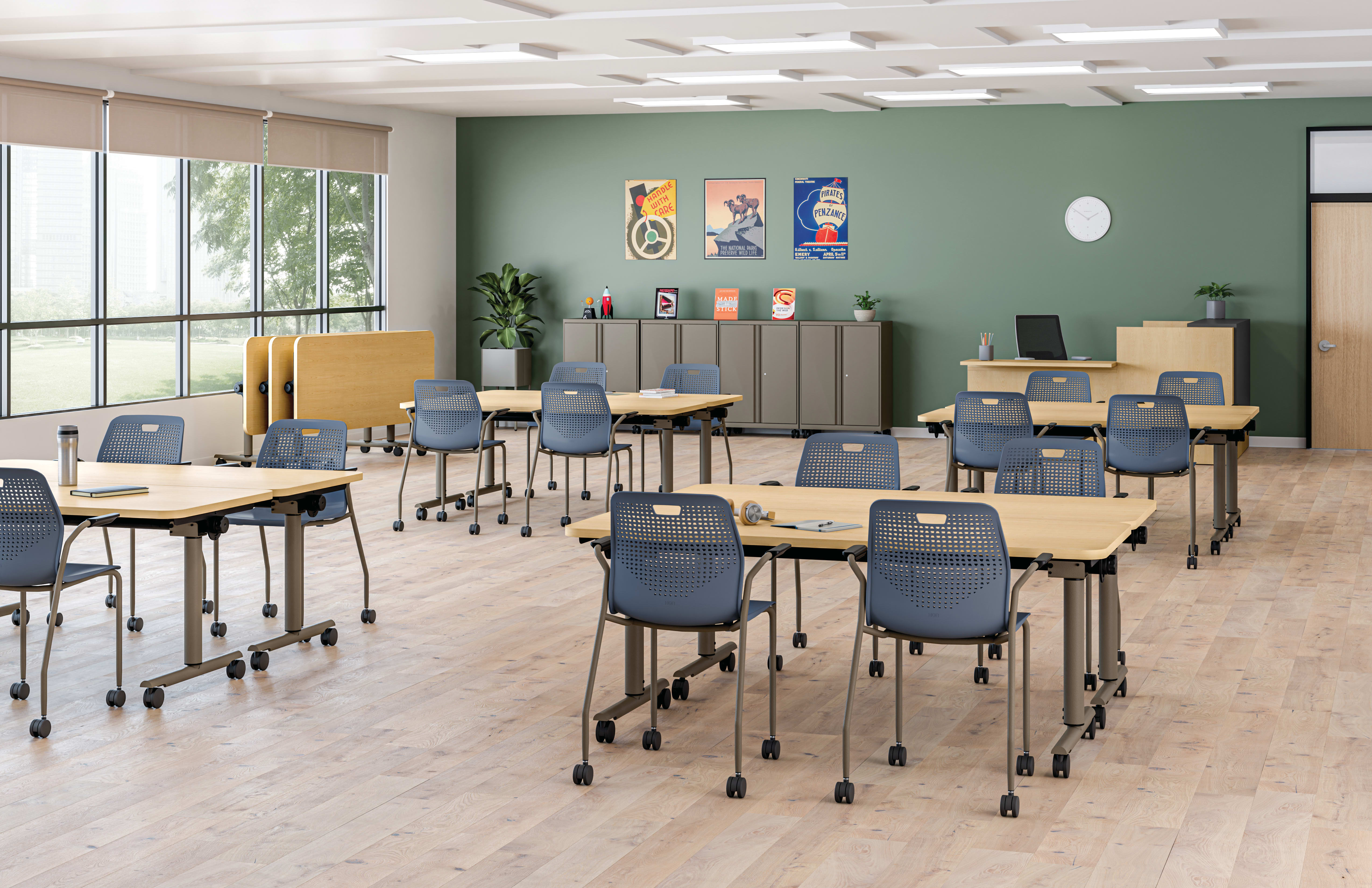 Study hall featuring Etch chairs and Field Trip tables.