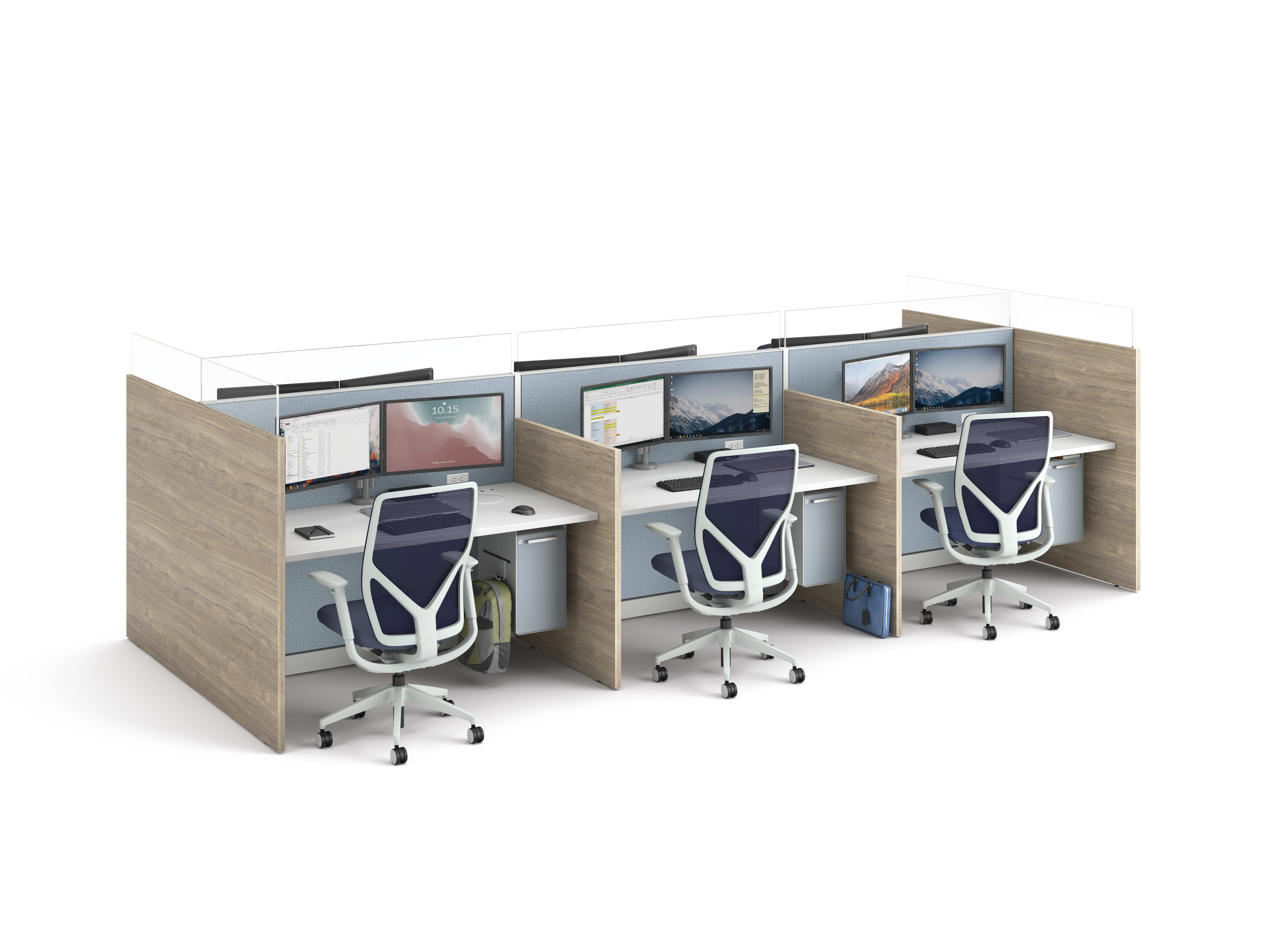 Abound touchdown station with Flexion seating