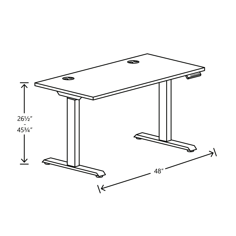 Coordinate Height Adjustable Table with Coze Laminate