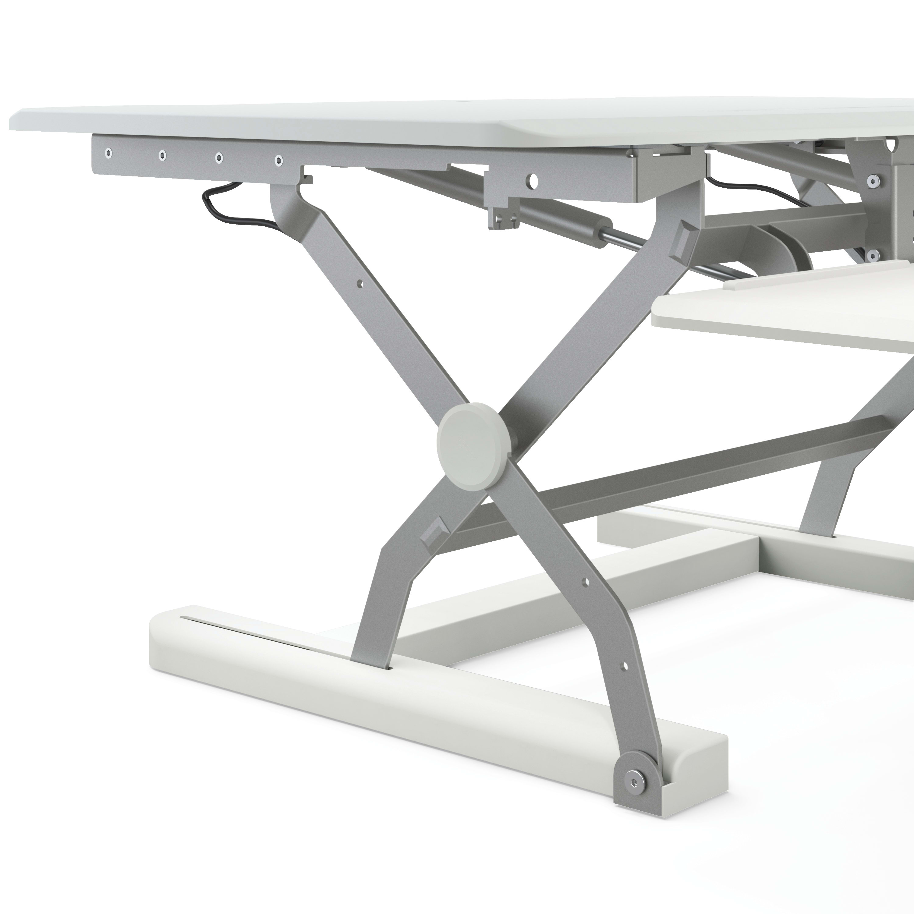 Coordinate desktop riser legs