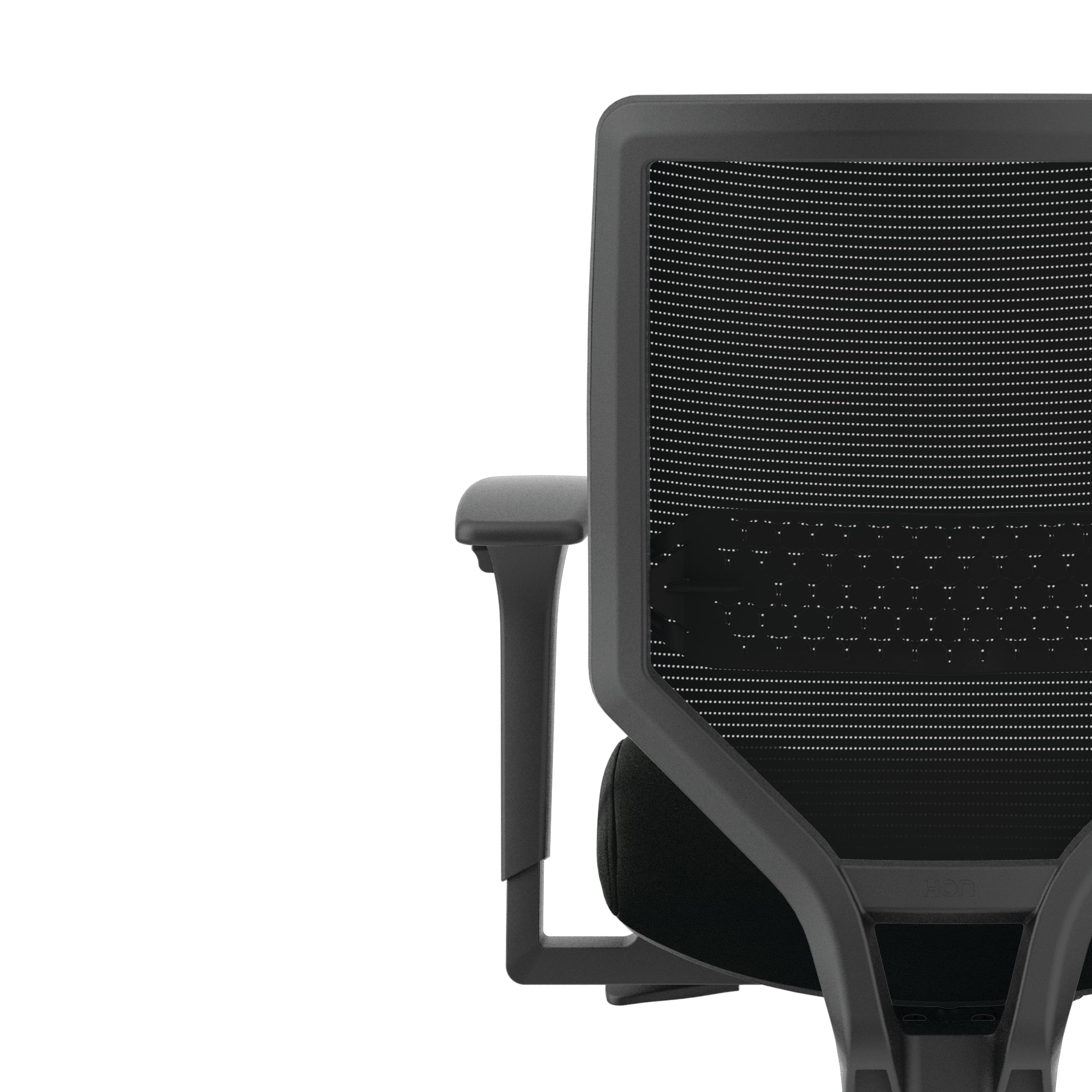 Solve mesh task chair in Black vinyl