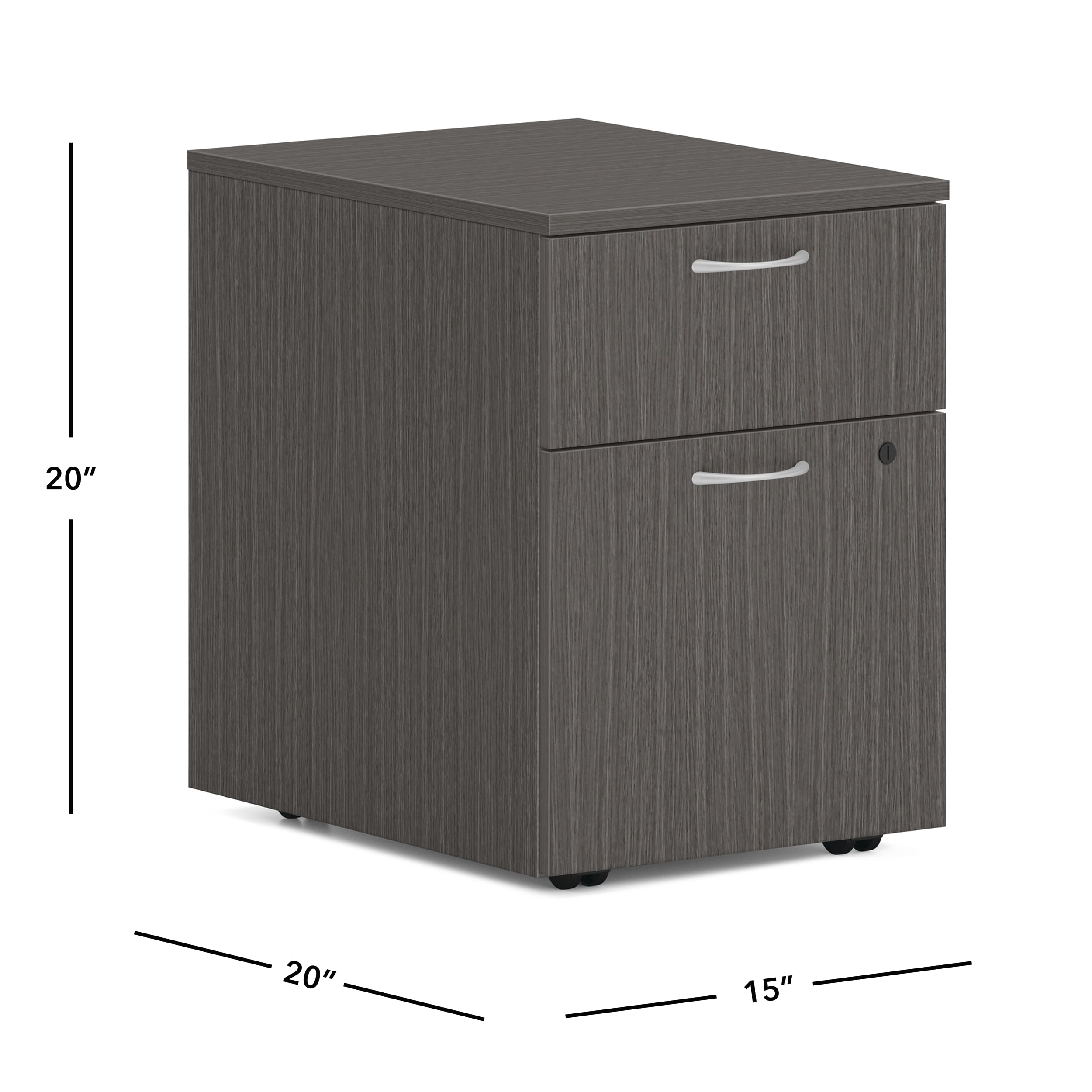 Mod mobile pedestal in LSL1 Sterling Ash