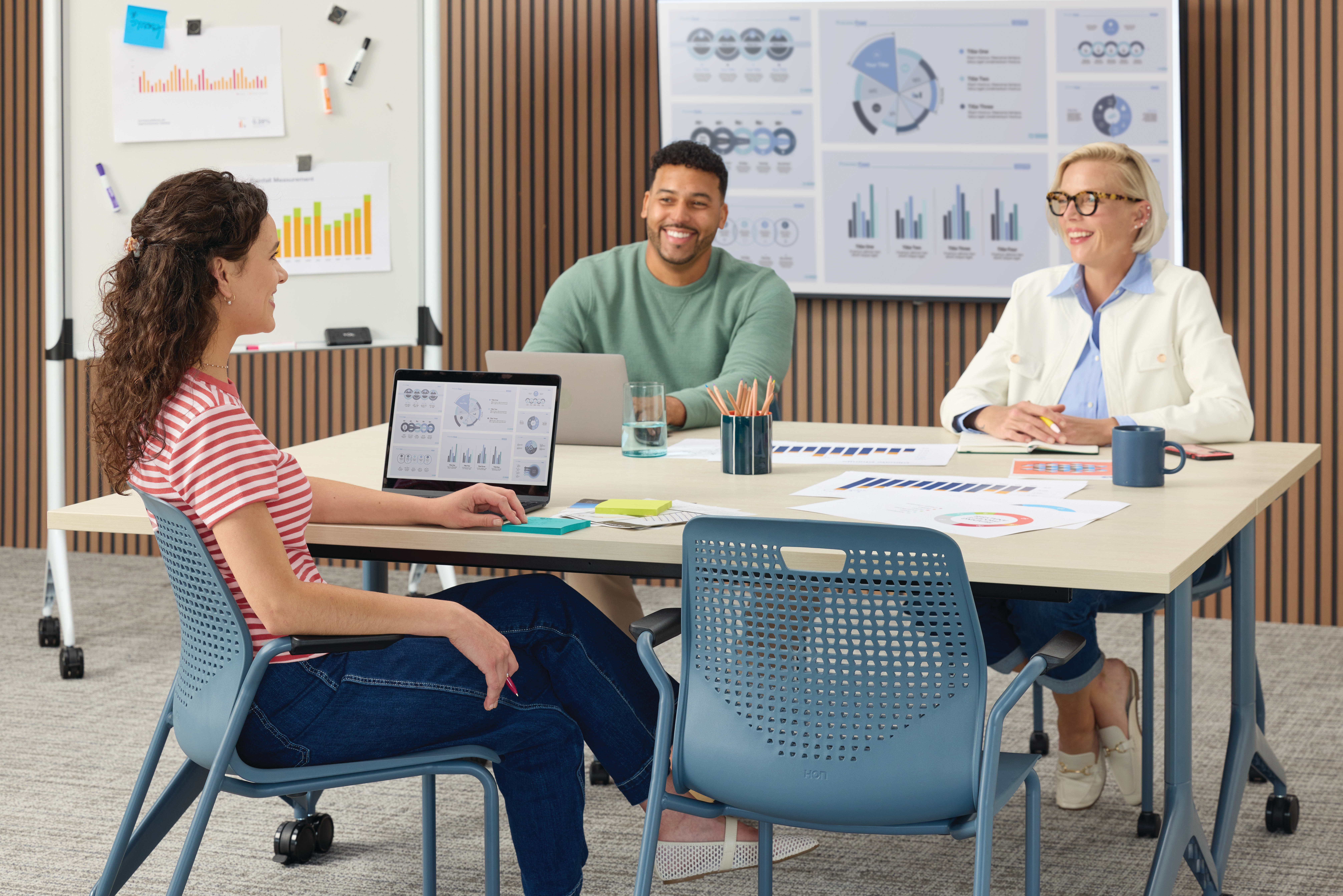 Etch Chairs with Motivate Tables