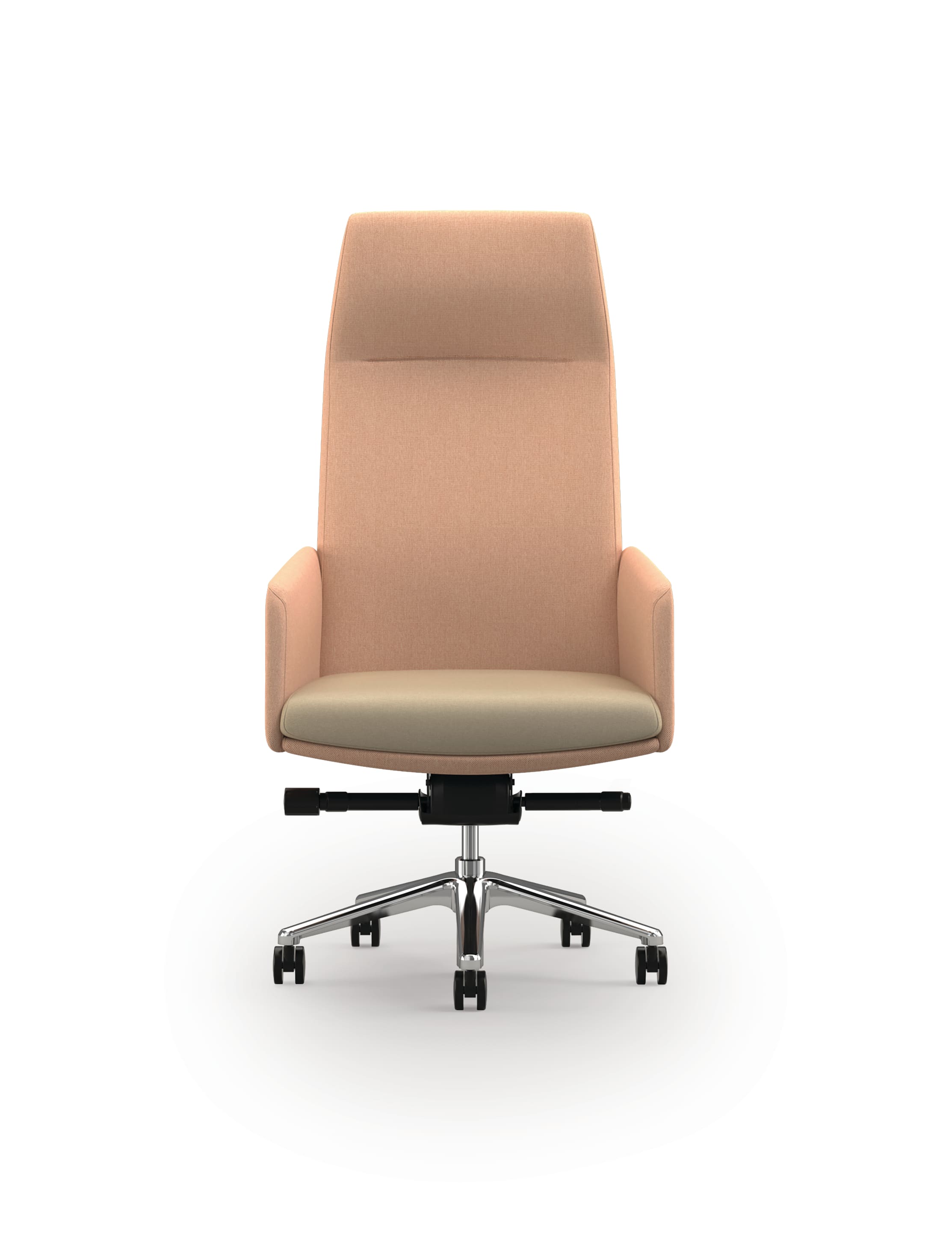 Mav Dual Fabric High-Back Chair with 5-Star Base