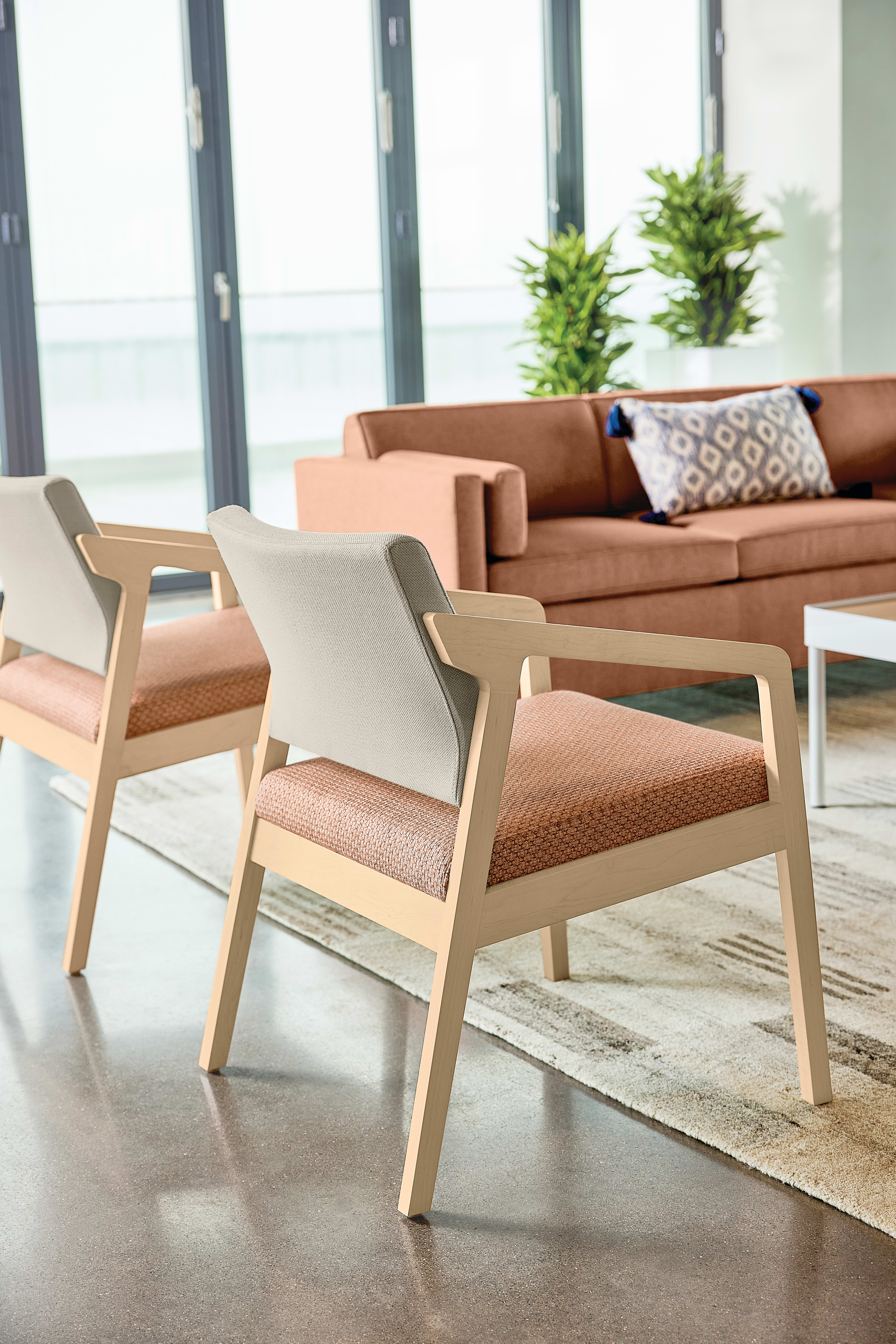 Confer chair with West Hill sofa  