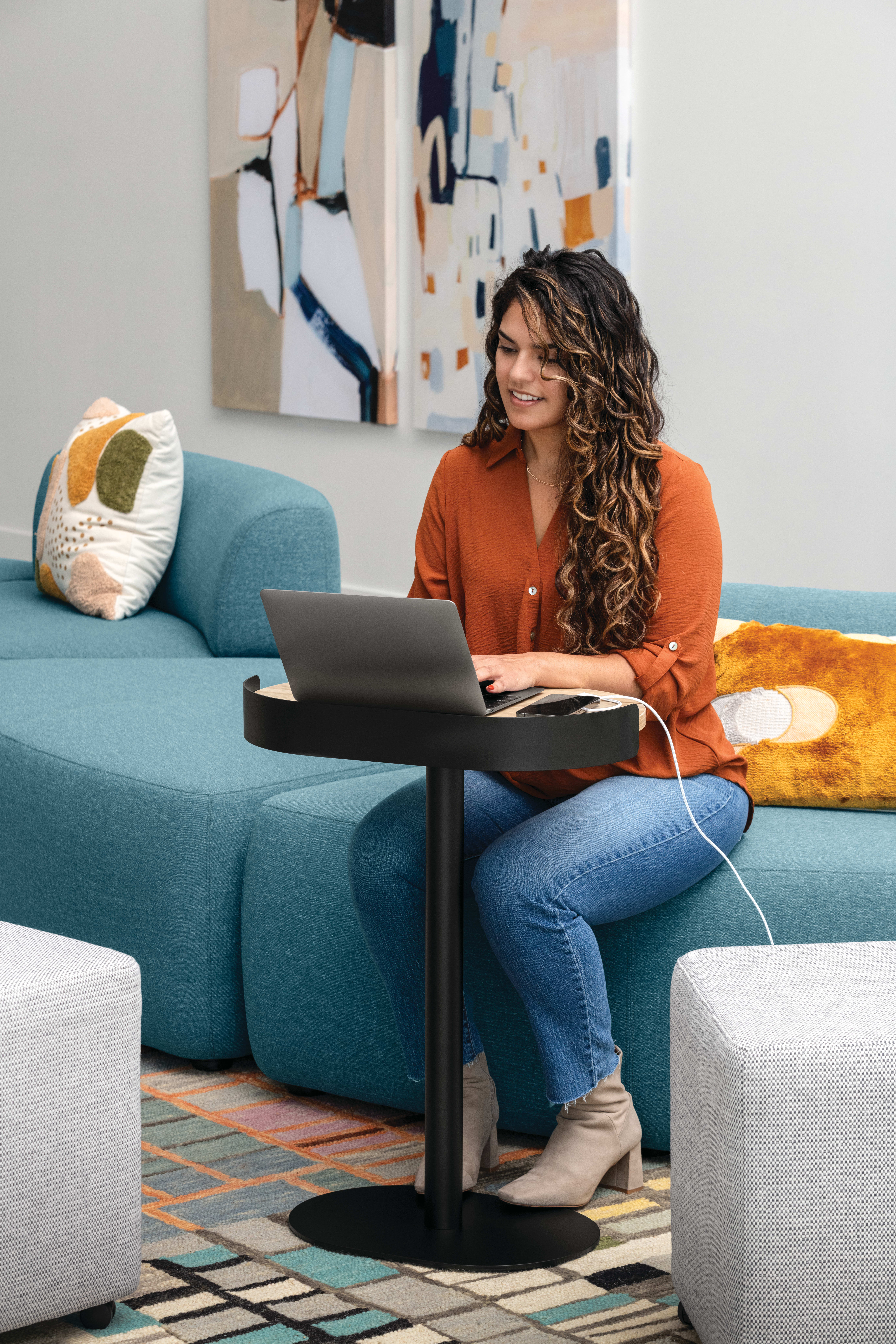 SoCo with Sculpt table and Flock seating