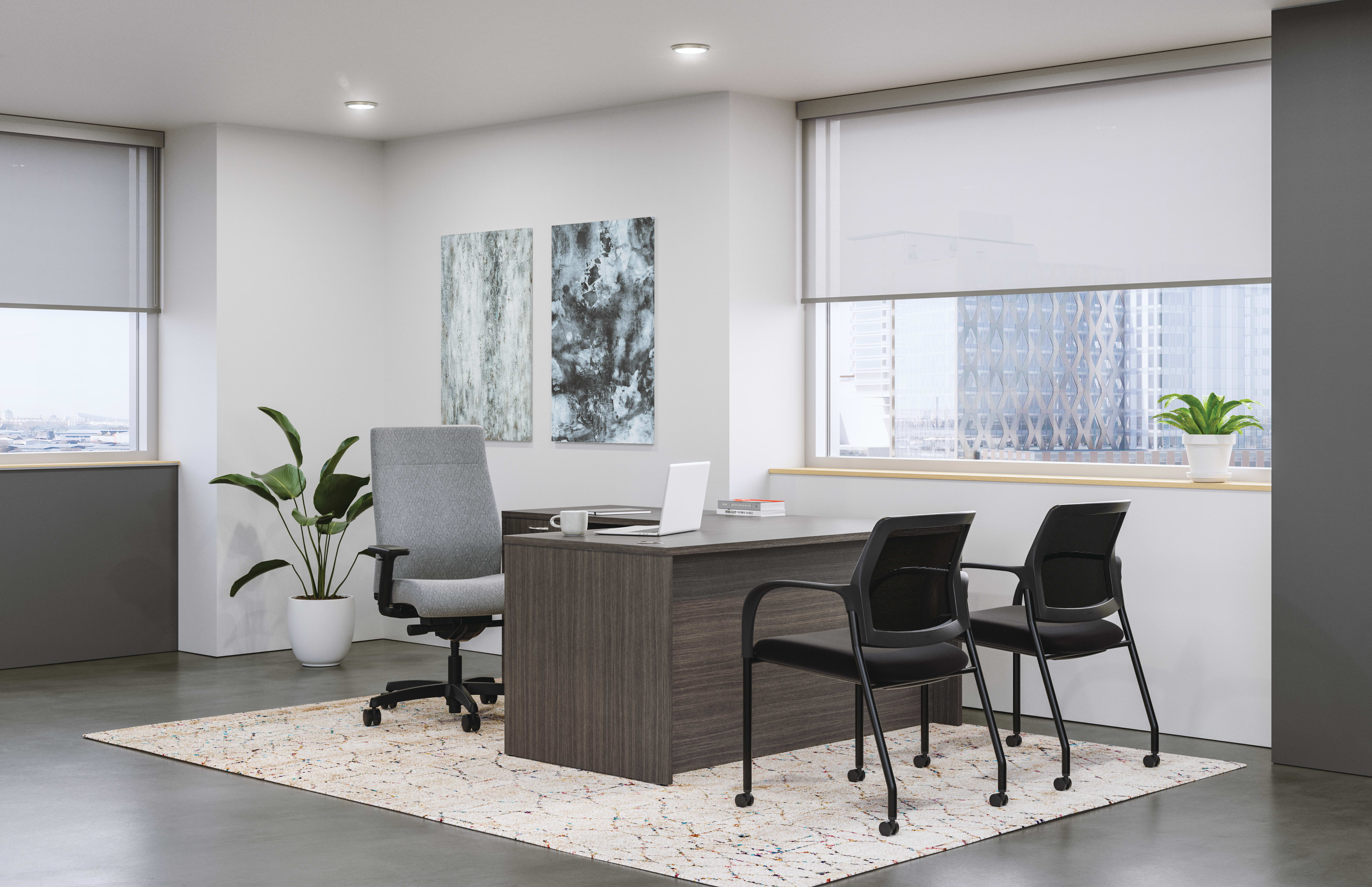 Mod l-station in Sterling Ash with Ignition seating