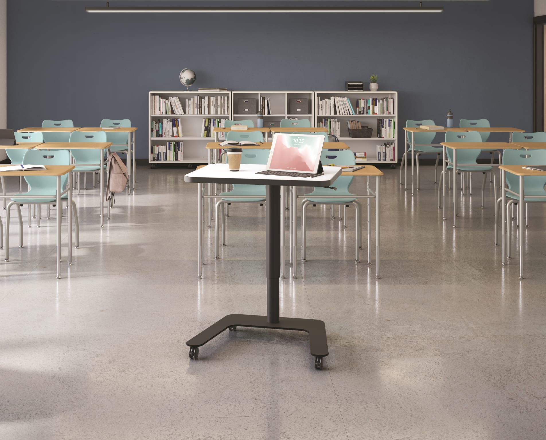 Roll Call Lectern with SmartLink Desking and Seating