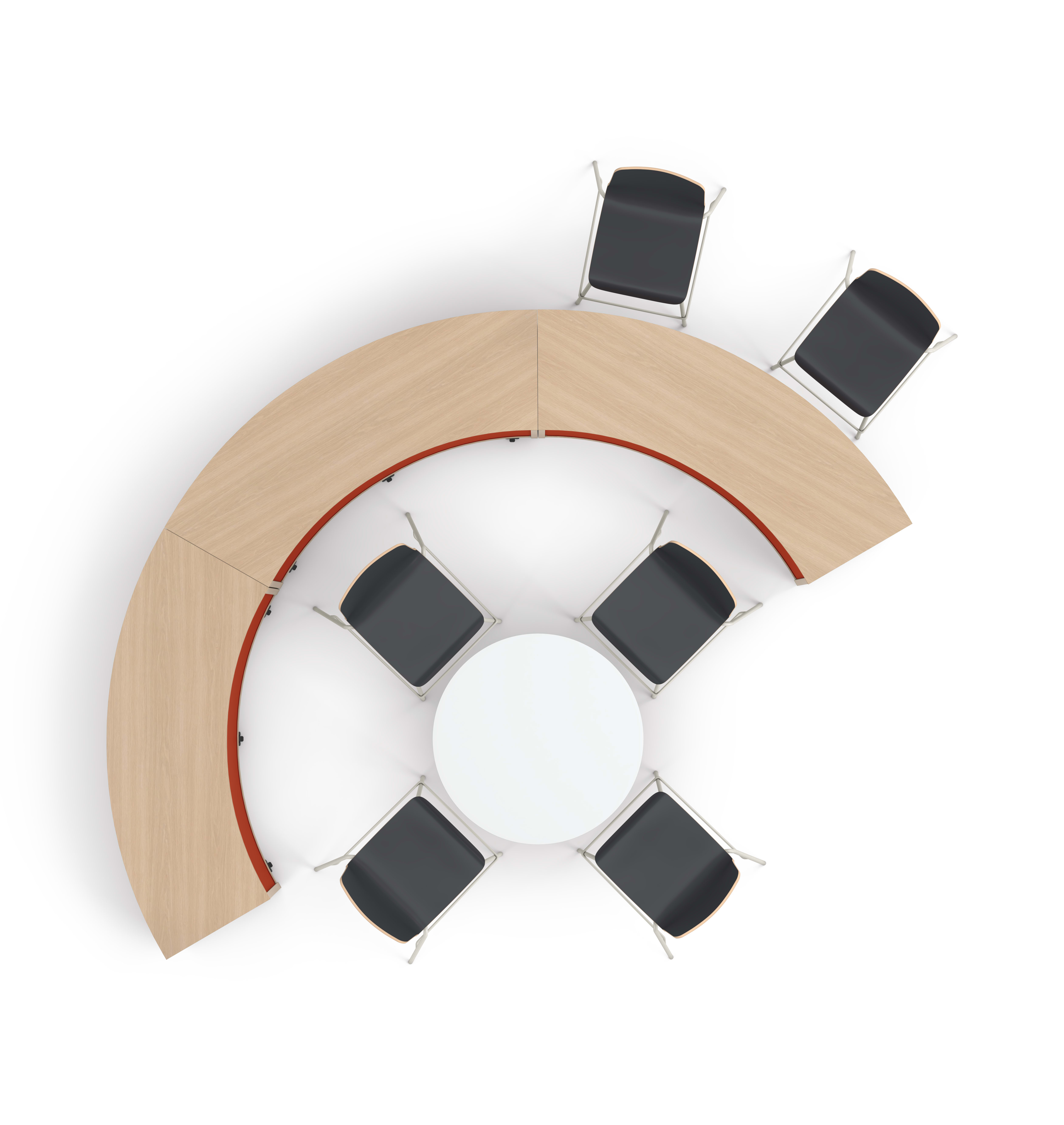 Storyline storage with Ruck seating and Birk table.