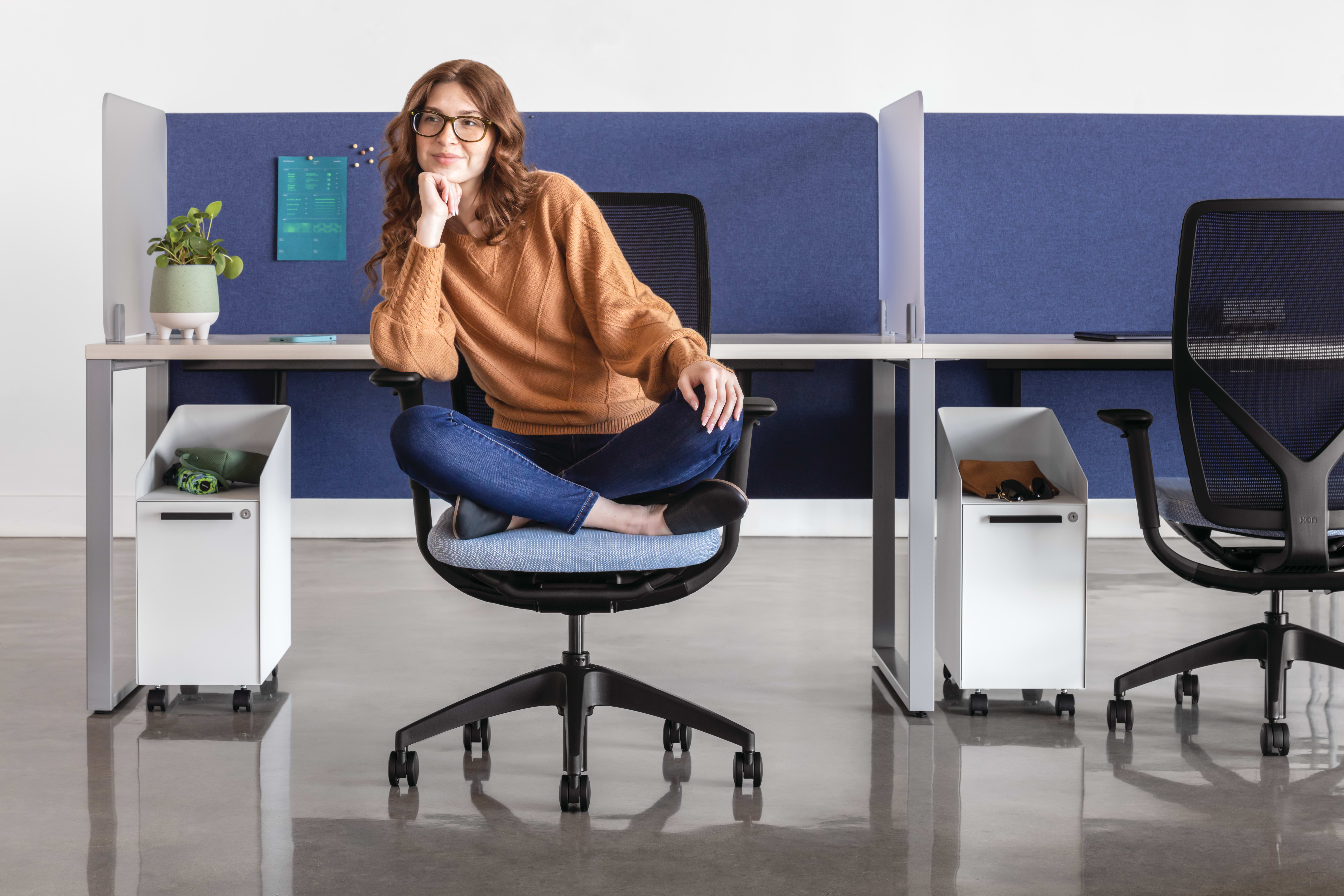 Flexion Seating, Voi Desks, Fuse Storage, Universal Screens